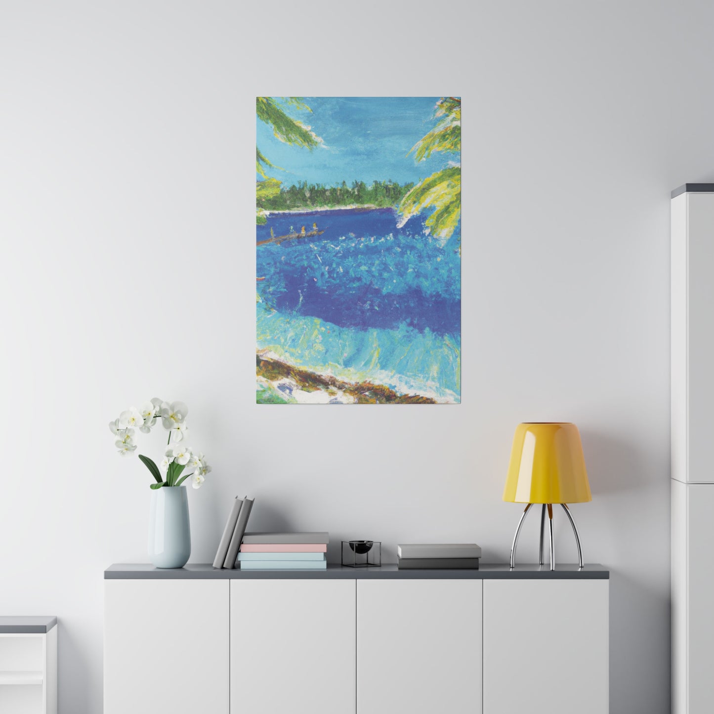 9673H - Bahamas Ocean Painting Print | Bahamas | Ocean | Beach | Poster | Home Decor | Wall Art | Canvas