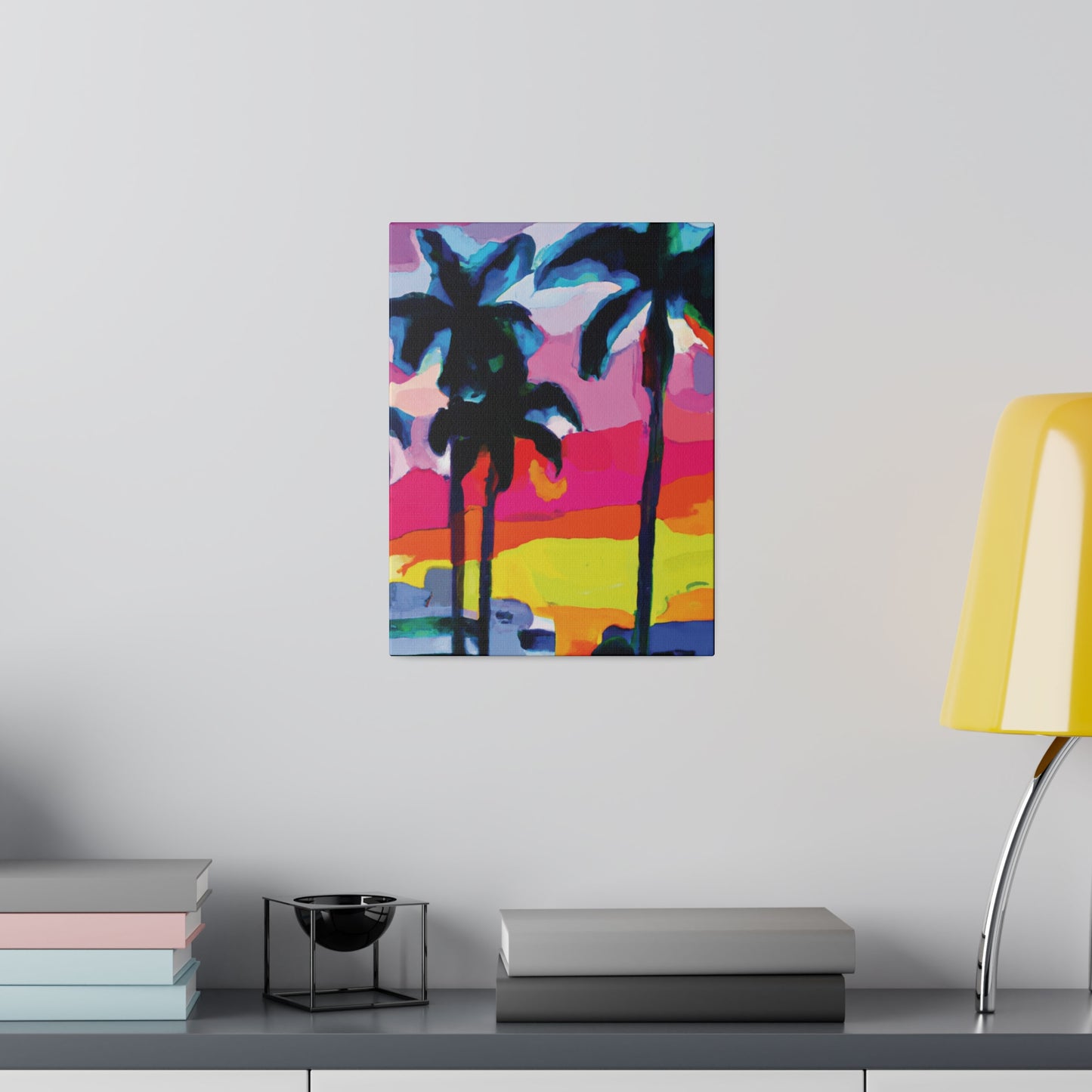 9342C - Miami Beach Sunset Painting Print | Miami | Beach | Sunset | Poster | Home Decor | Wall Art | Canvas