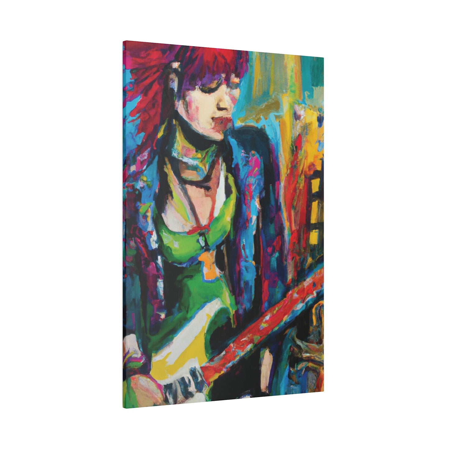 8561U - Rockstar Oil Painting Style Print | Poster | Home Decor | Wall Art | Music Art | Canvas