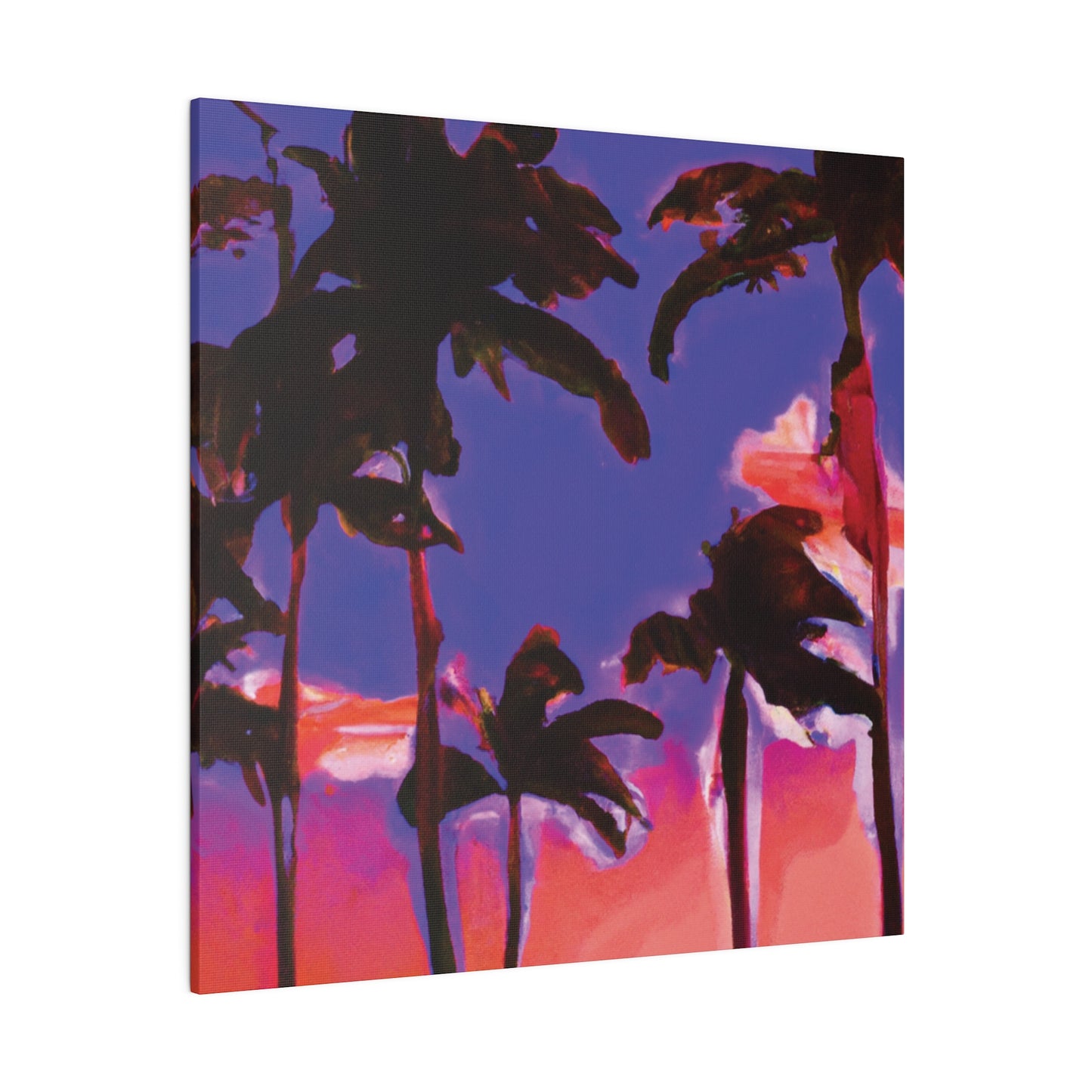 1387K - Miami Beach Sunset Painting Print | Miami | Beach | Sunset | Poster | Home Decor | Wall Art | Canvas