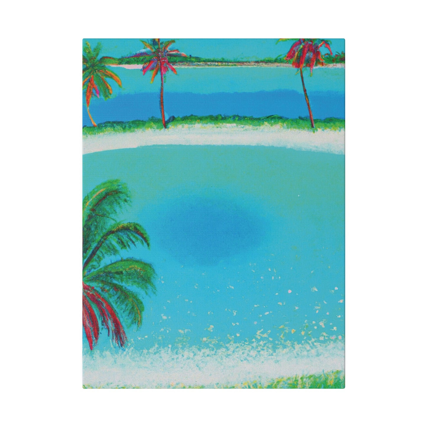 2198G - Bahamas Ocean Painting Print | Bahamas | Ocean | Beach | Poster | Home Decor | Wall Art | Canvas