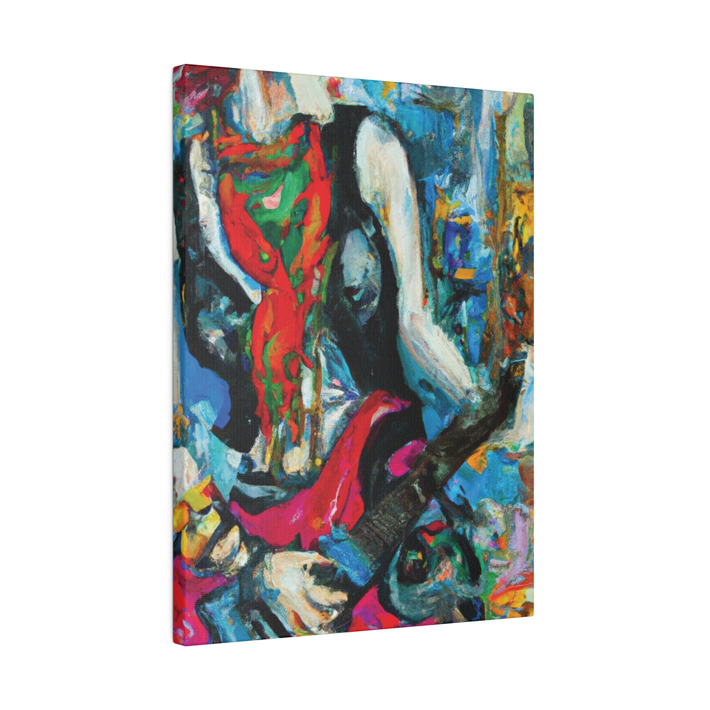8722E - Rockstar Oil Painting Style Print | Poster | Home Decor | Wall Art | Music Art | Canvas
