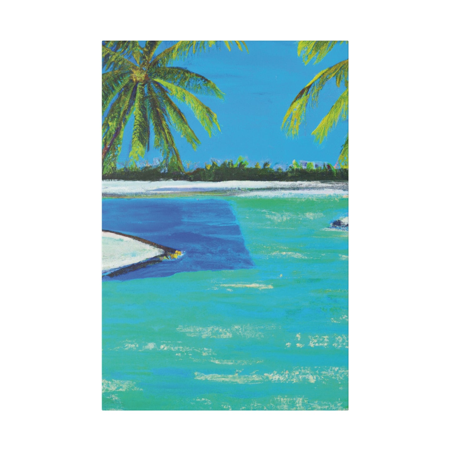 9761V - Bahamas Ocean Painting Print | Bahamas | Ocean | Beach | Poster | Home Decor | Wall Art | Canvas