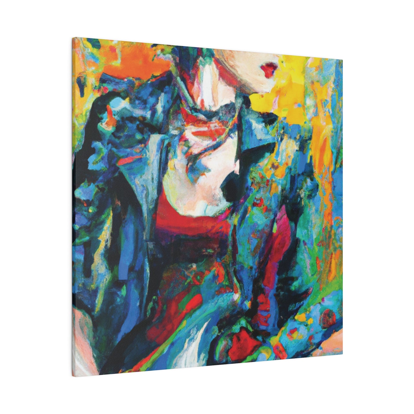 9075K - Rockstar Oil Painting Style Print | Poster | Home Decor | Wall Art | Music Art | Canvas