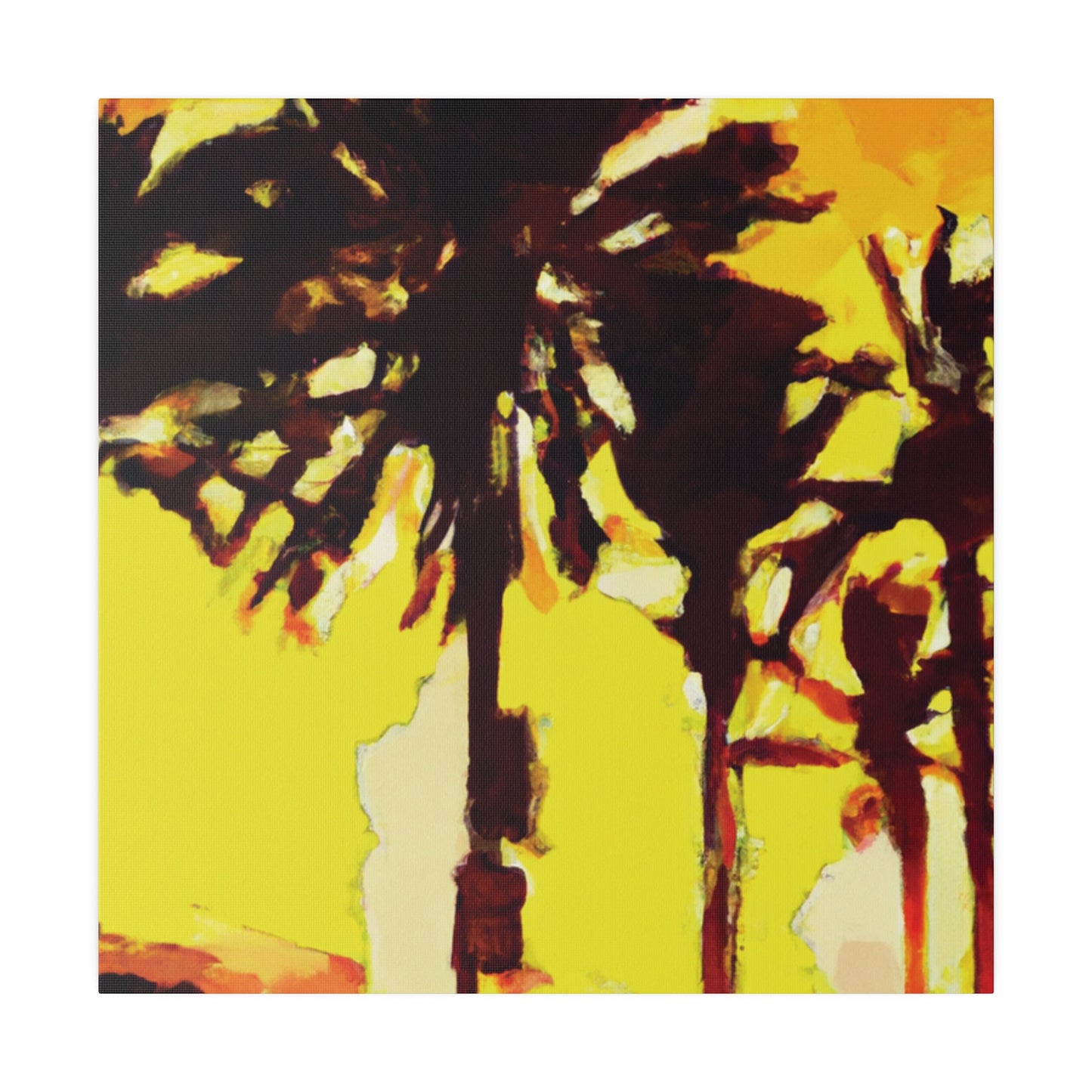 8336Q - Miami Beach Sunset Painting Print | Miami | Beach | Sunset | Poster | Home Decor | Wall Art | Canvas