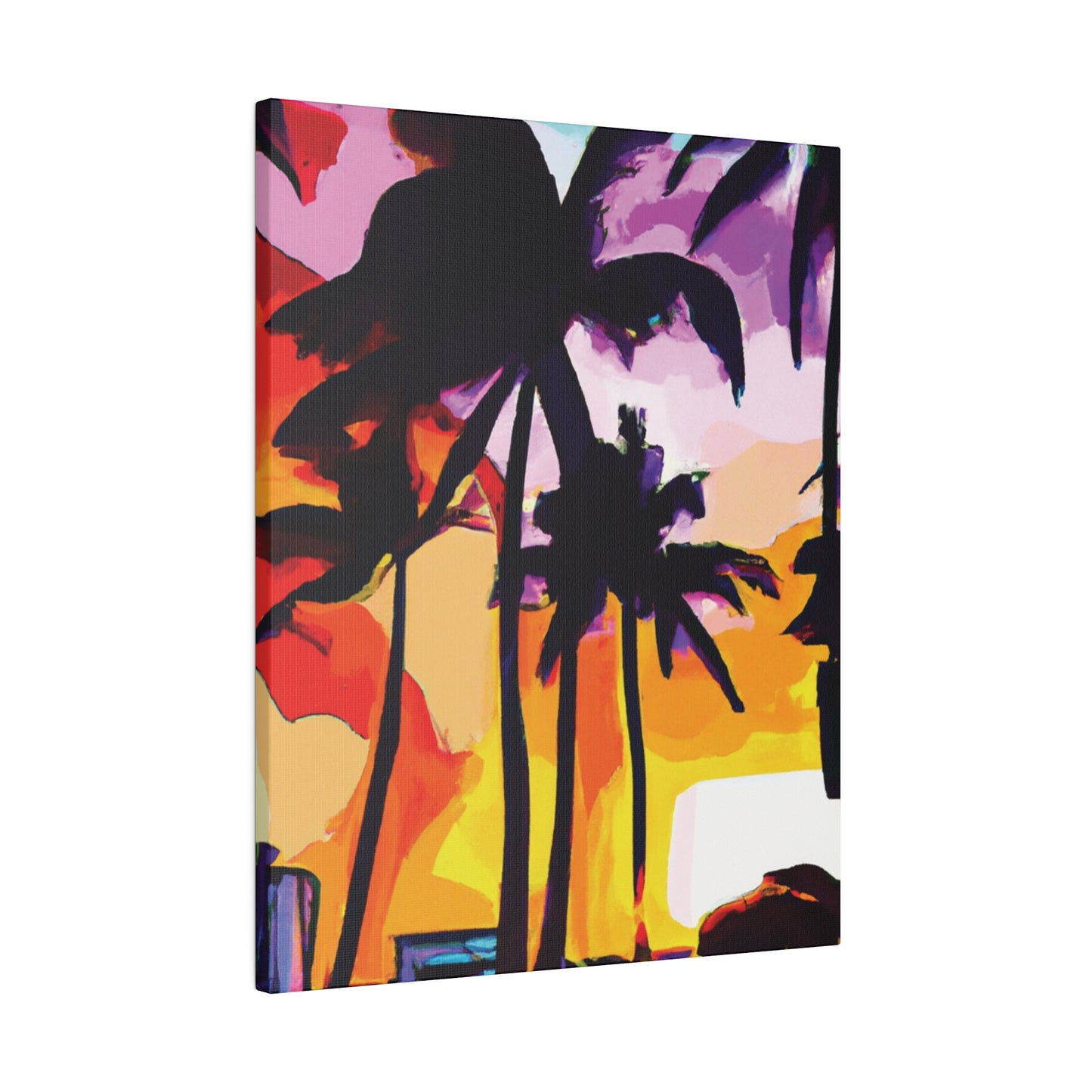 3987G - Miami Beach Sunset Painting Print | Miami | Beach | Sunset | Poster | Home Decor | Wall Art | Canvas