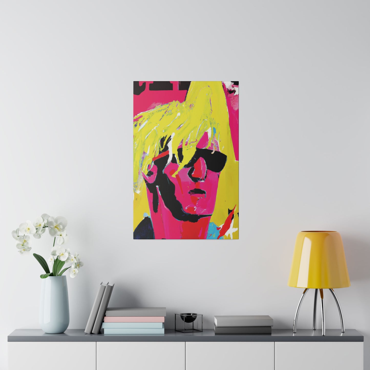 5130P - Rockstar Painting Print | Face | Abstract | Poster | Home Decor | Wall Art | Music Art | Canvas