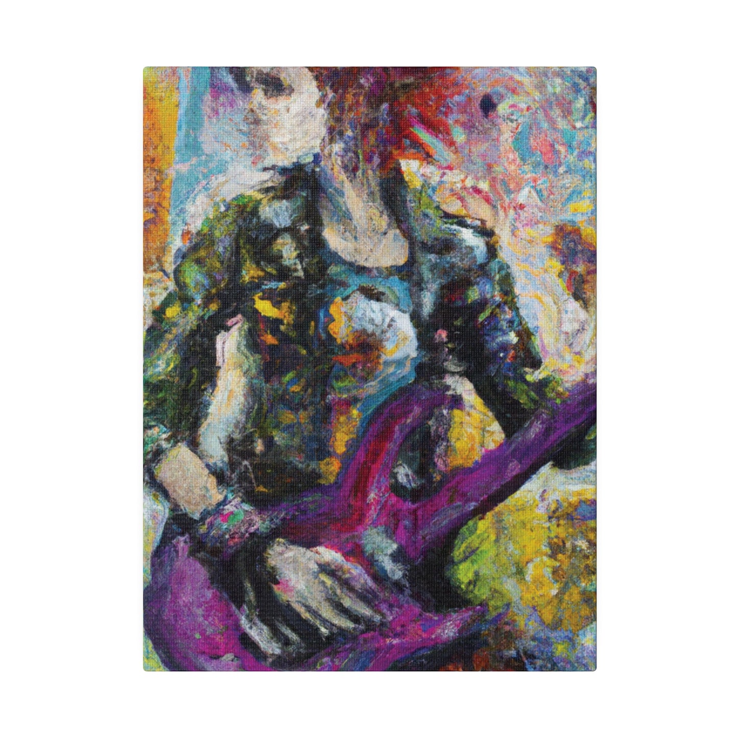 5487U - Rockstar Oil Painting Style Print | Poster | Home Decor | Wall Art | Music Art | Canvas