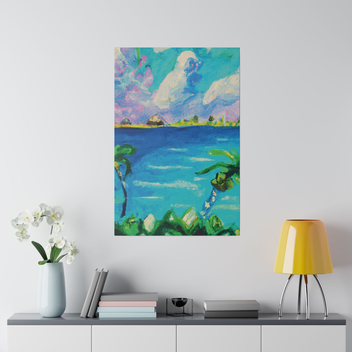 5634K - Bahamas Ocean Painting Print | Bahamas | Ocean | Beach | Poster | Home Decor | Wall Art | Canvas