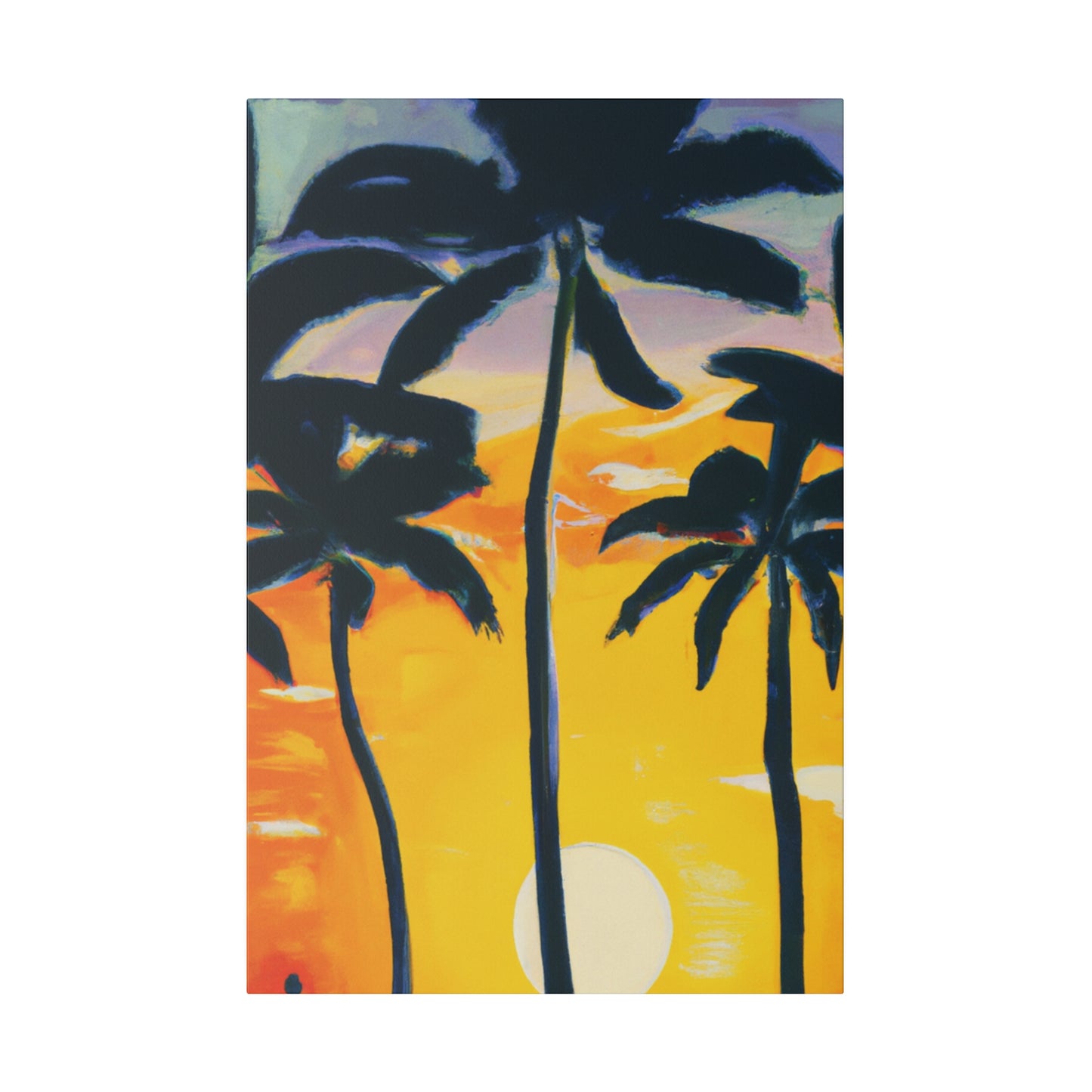 7390N - Miami Beach Sunset Painting Print | Miami | Beach | Sunset | Poster | Home Decor | Wall Art | Canvas