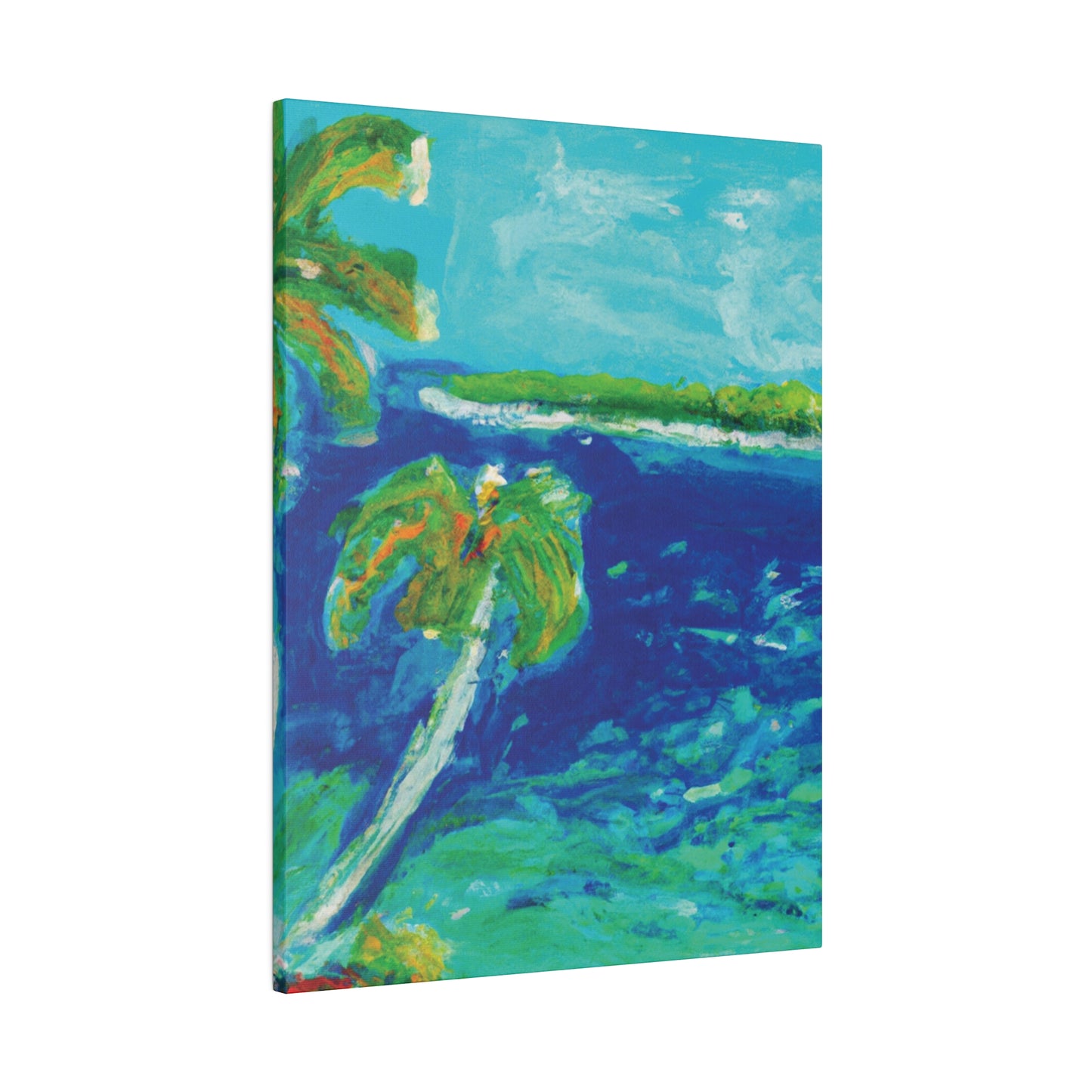 4657V - Bahamas Ocean Painting Print | Bahamas | Ocean | Beach | Poster | Home Decor | Wall Art | Canvas