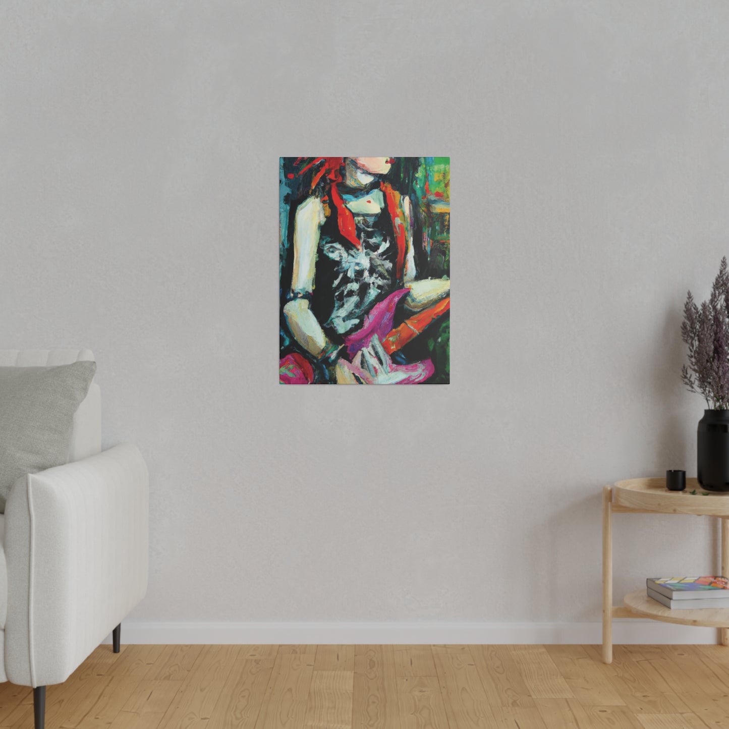 7134X - Rockstar Oil Painting Style Print | Poster | Home Decor | Wall Art | Music Art | Canvas