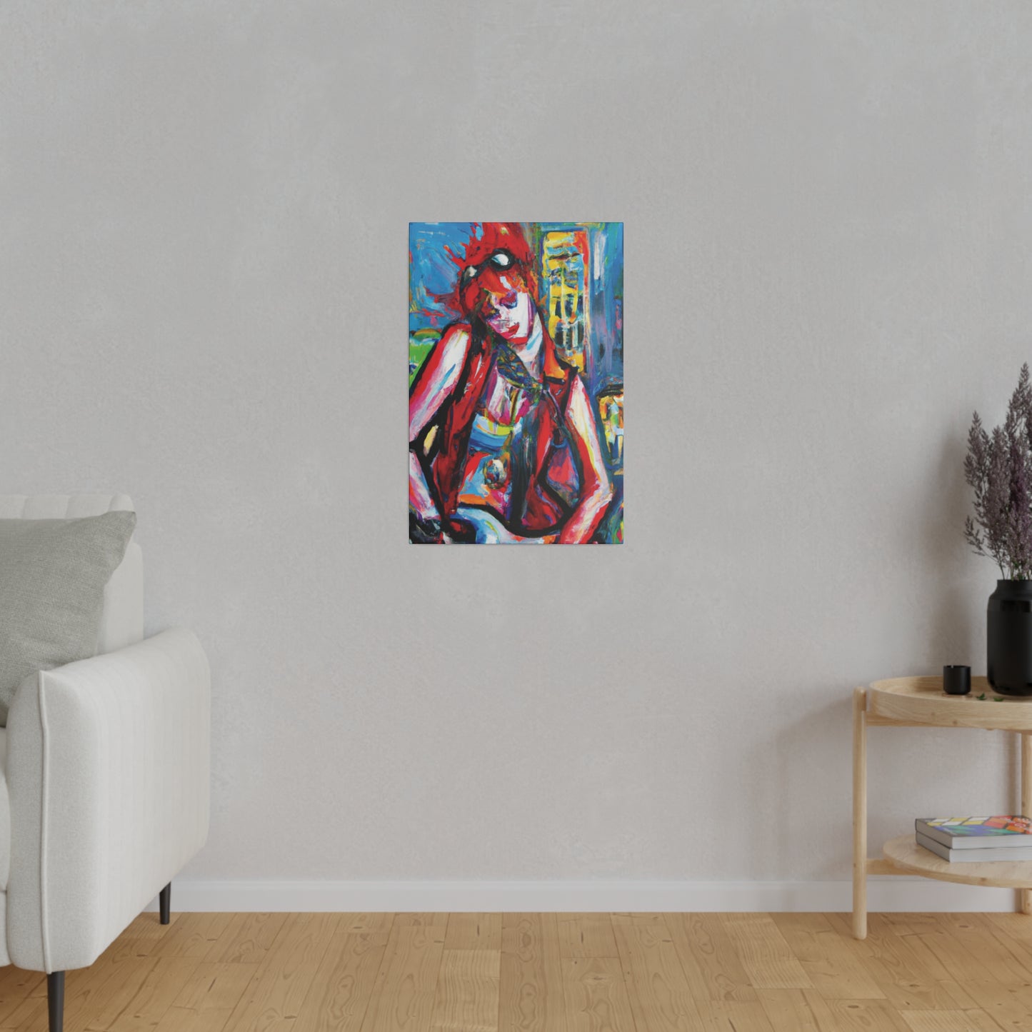 8456P - Rockstar Oil Painting Style Print | Poster | Home Decor | Wall Art | Music Art | Canvas