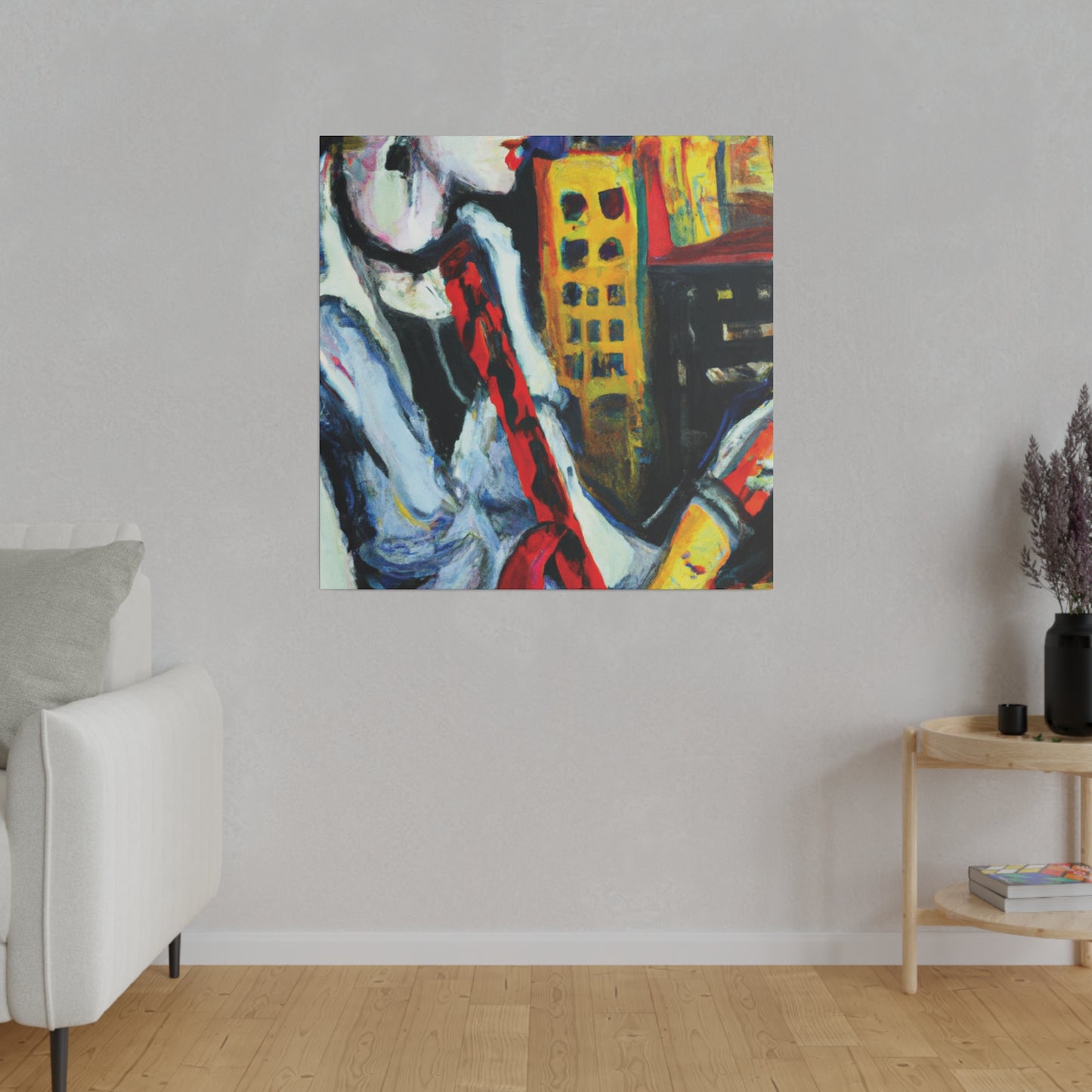 4053F - Rockstar Oil Painting Style Print | Poster | Home Decor | Wall Art | Music Art | Canvas