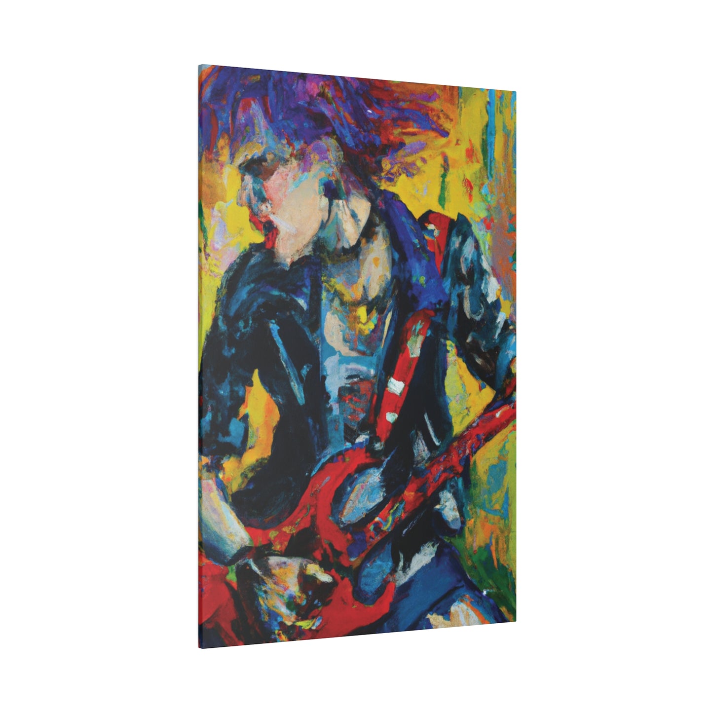 2249F - Rockstar Oil Painting Style Print | Poster | Home Decor | Wall Art | Music Art | Canvas