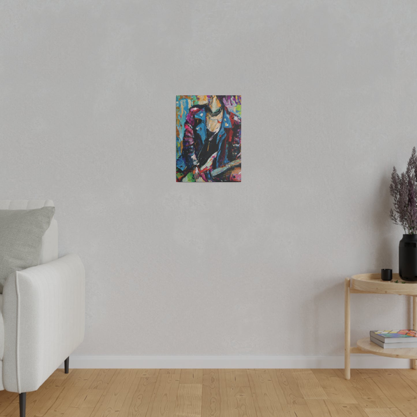 9653F - Rockstar Oil Painting Style Print | Poster | Home Decor | Wall Art | Music Art | Canvas