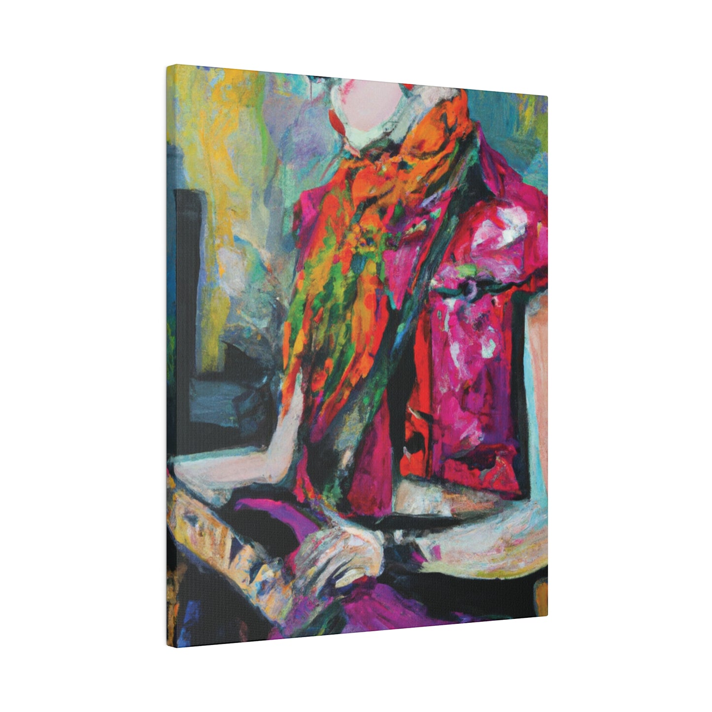 9053L - Rockstar Oil Painting Style Print | Poster | Home Decor | Wall Art | Music Art | Canvas