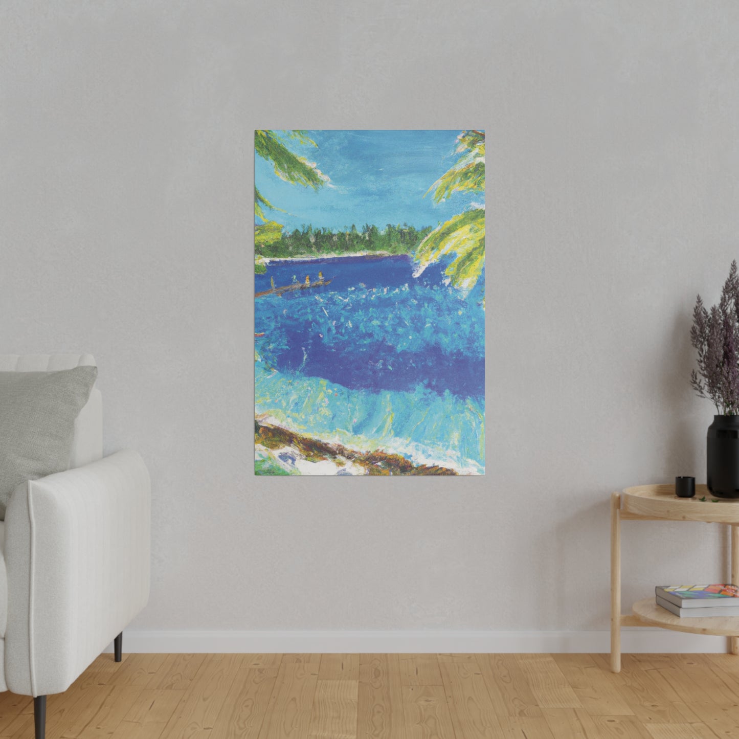 9673H - Bahamas Ocean Painting Print | Bahamas | Ocean | Beach | Poster | Home Decor | Wall Art | Canvas