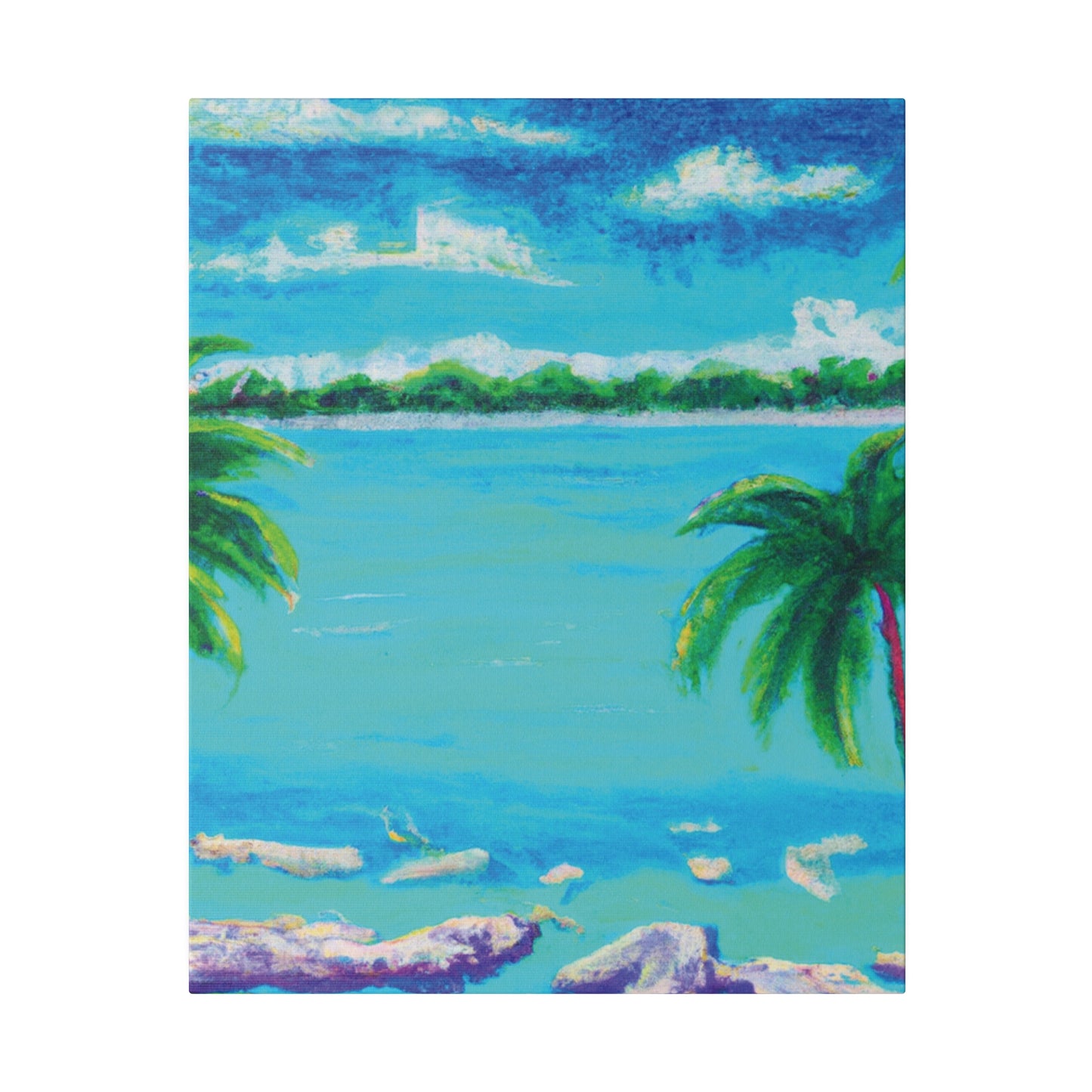 9293Y - Bahamas Ocean Painting Print | Bahamas | Ocean | Beach | Poster | Home Decor | Wall Art | Canvas