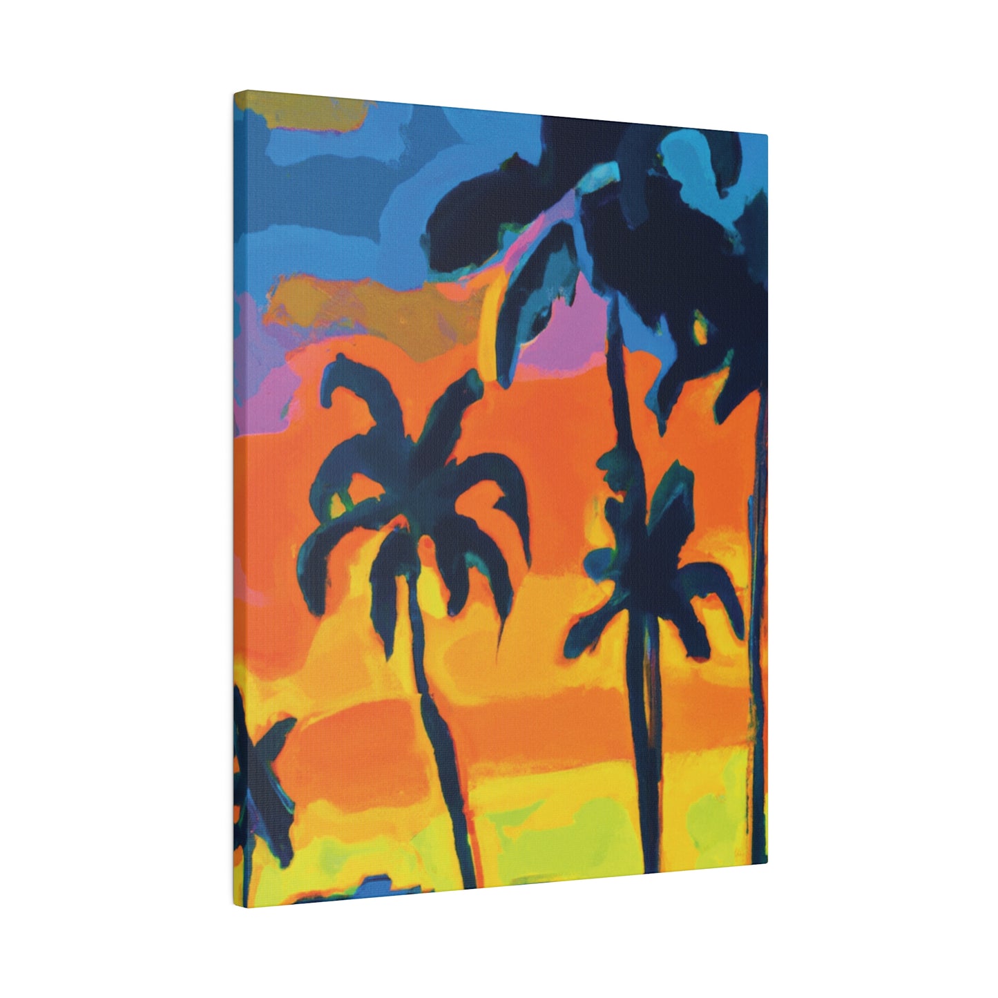 5462R - Miami Beach Sunset Painting Print | Miami | Beach | Sunset | Poster | Home Decor | Wall Art | Canvas