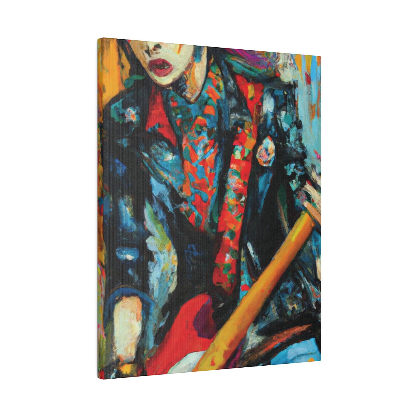 9697B - Rockstar Oil Painting Style Print | Poster | Home Decor | Wall Art | Music Art | Canvas