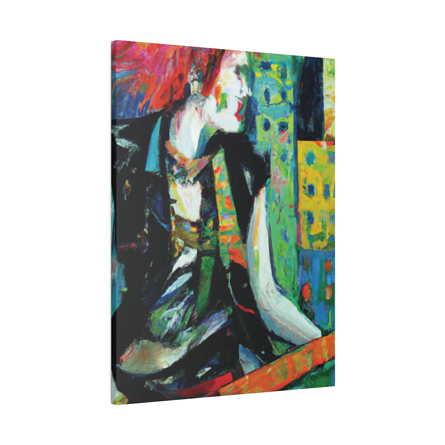 8726V - Rockstar Oil Painting Style Print | Poster | Home Decor | Wall Art | Music Art | Canvas