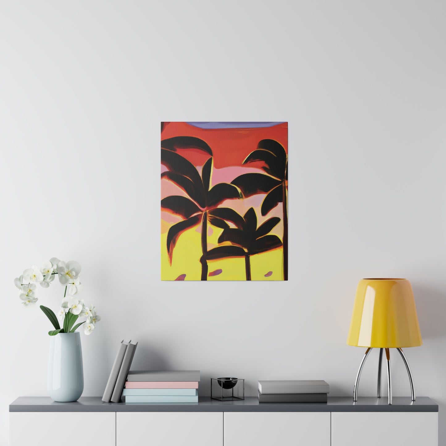 8456F - Miami Beach Sunset Painting Print | Miami | Beach | Sunset | Poster | Home Decor | Wall Art | Canvas