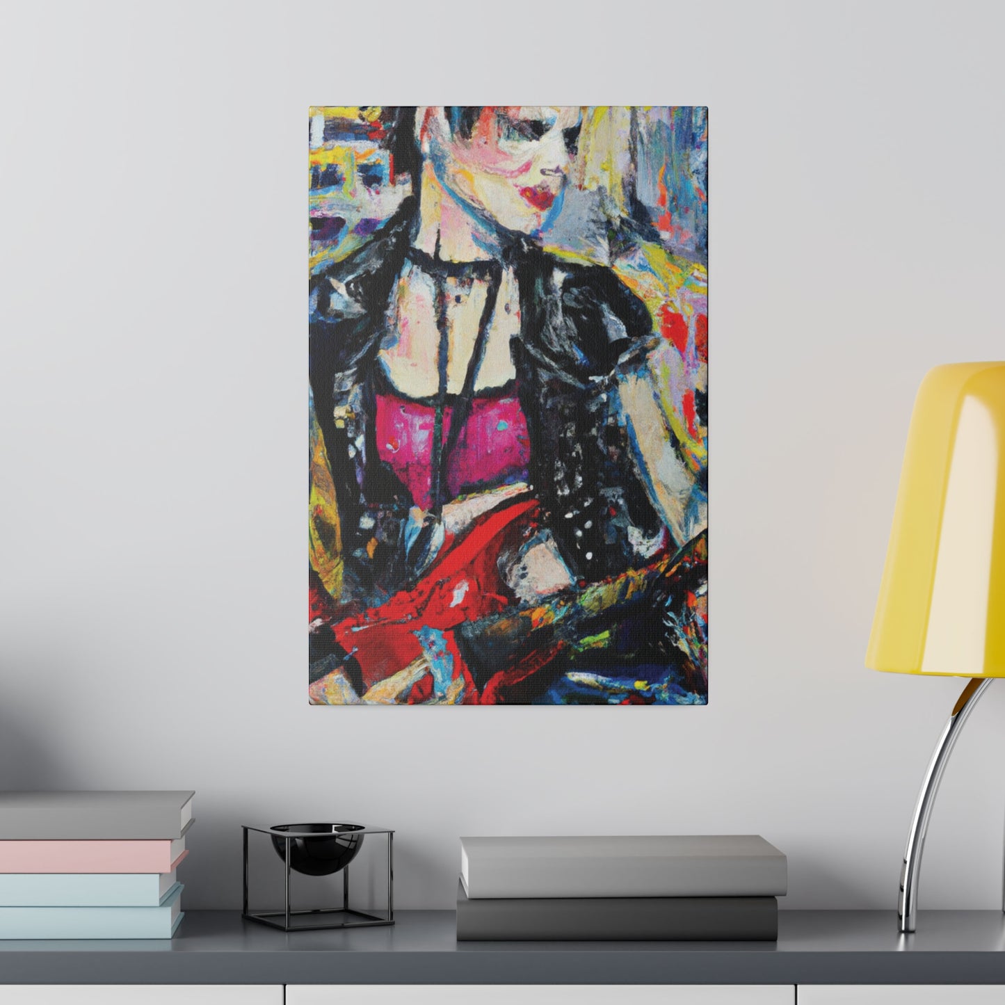 6167B - Rockstar Oil Painting Style Print | Poster | Home Decor | Wall Art | Music Art | Canvas