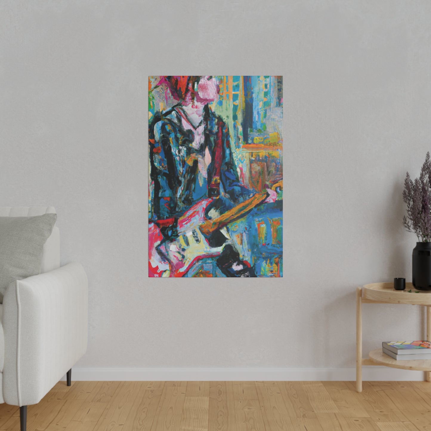 4712U - Rockstar Oil Painting Style Print | Poster | Home Decor | Wall Art | Music Art | Canvas