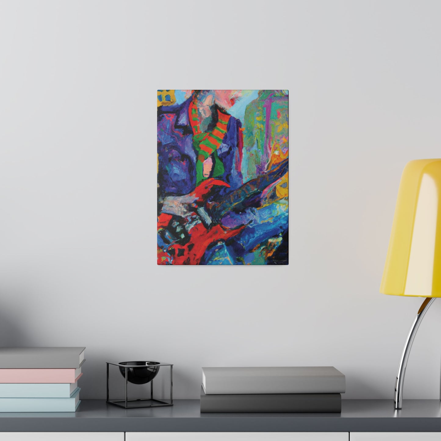 5227E - Rockstar Oil Painting Style Print | Poster | Home Decor | Wall Art | Music Art | Canvas