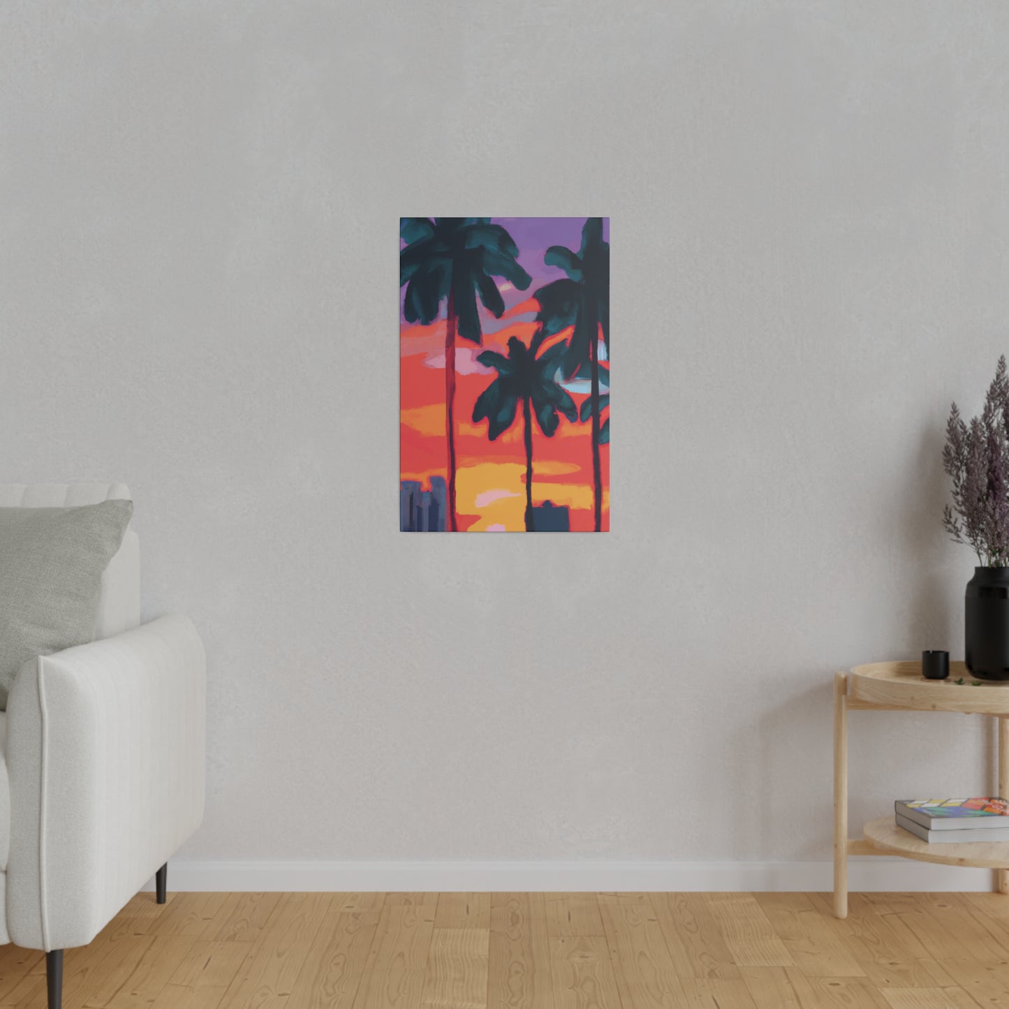 8175T - Miami Beach Sunset Painting Print | Miami | Beach | Sunset | Poster | Home Decor | Wall Art | Canvas