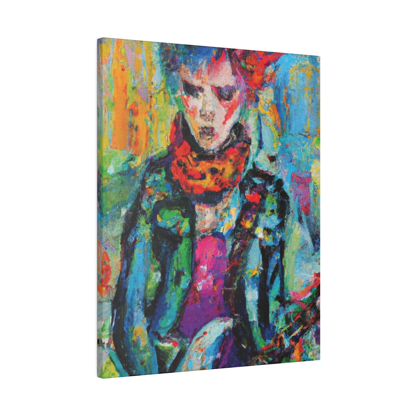 9432X - Rockstar Oil Painting Style Print | Poster | Home Decor | Wall Art | Music Art | Canvas