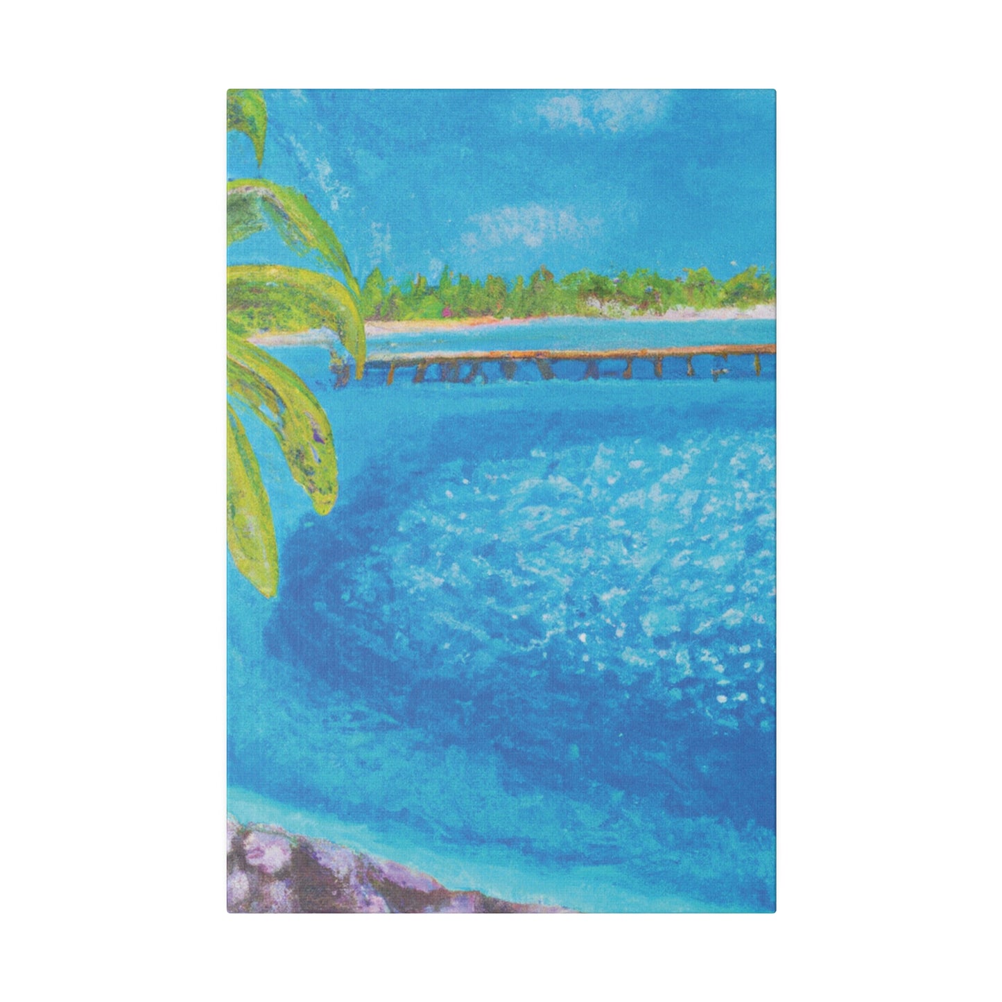 9462U - Bahamas Ocean Painting Print | Bahamas | Ocean | Beach | Poster | Home Decor | Wall Art | Canvas