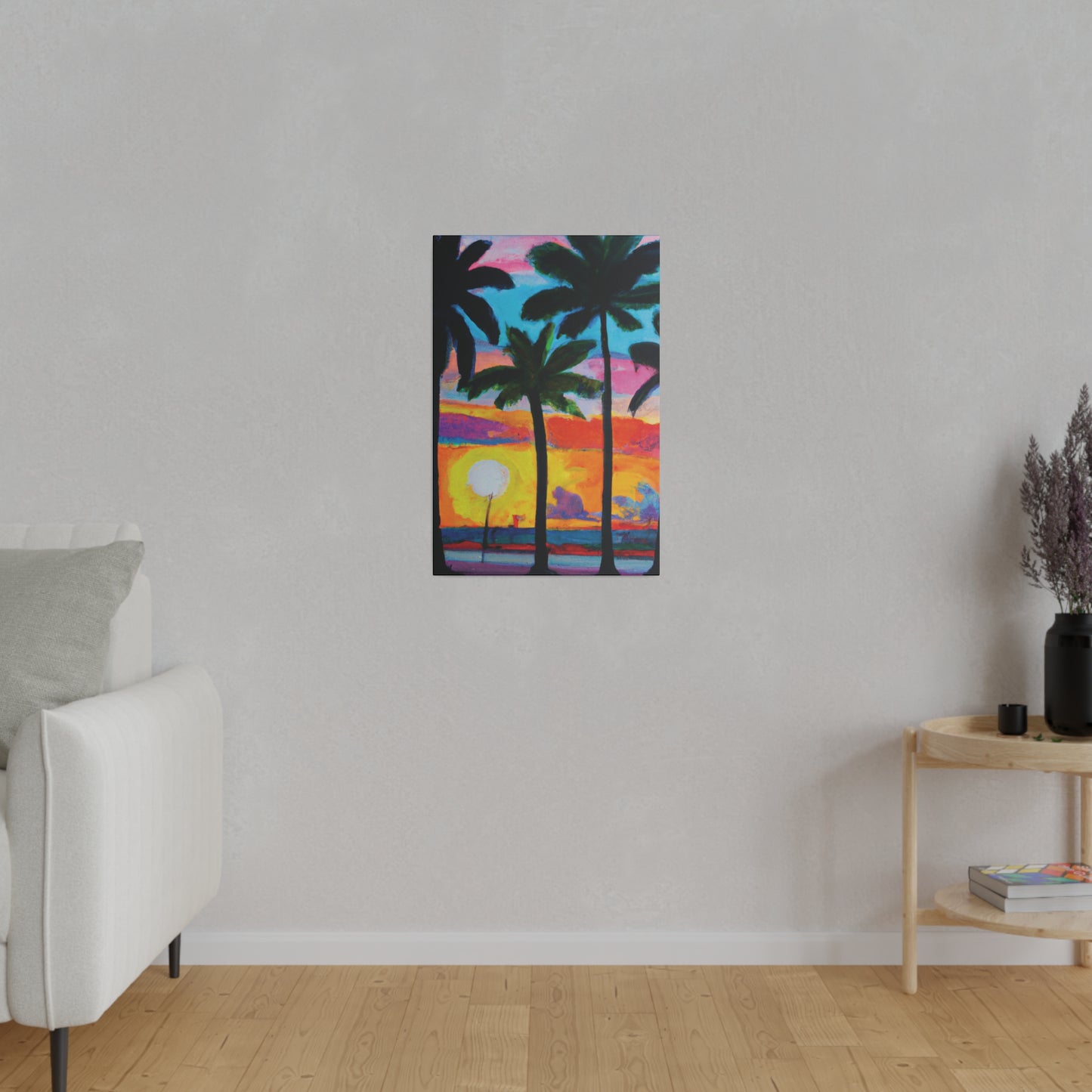 9043Y - Miami Beach Sunset Painting Print | Miami | Beach | Sunset | Poster | Home Decor | Wall Art | Canvas