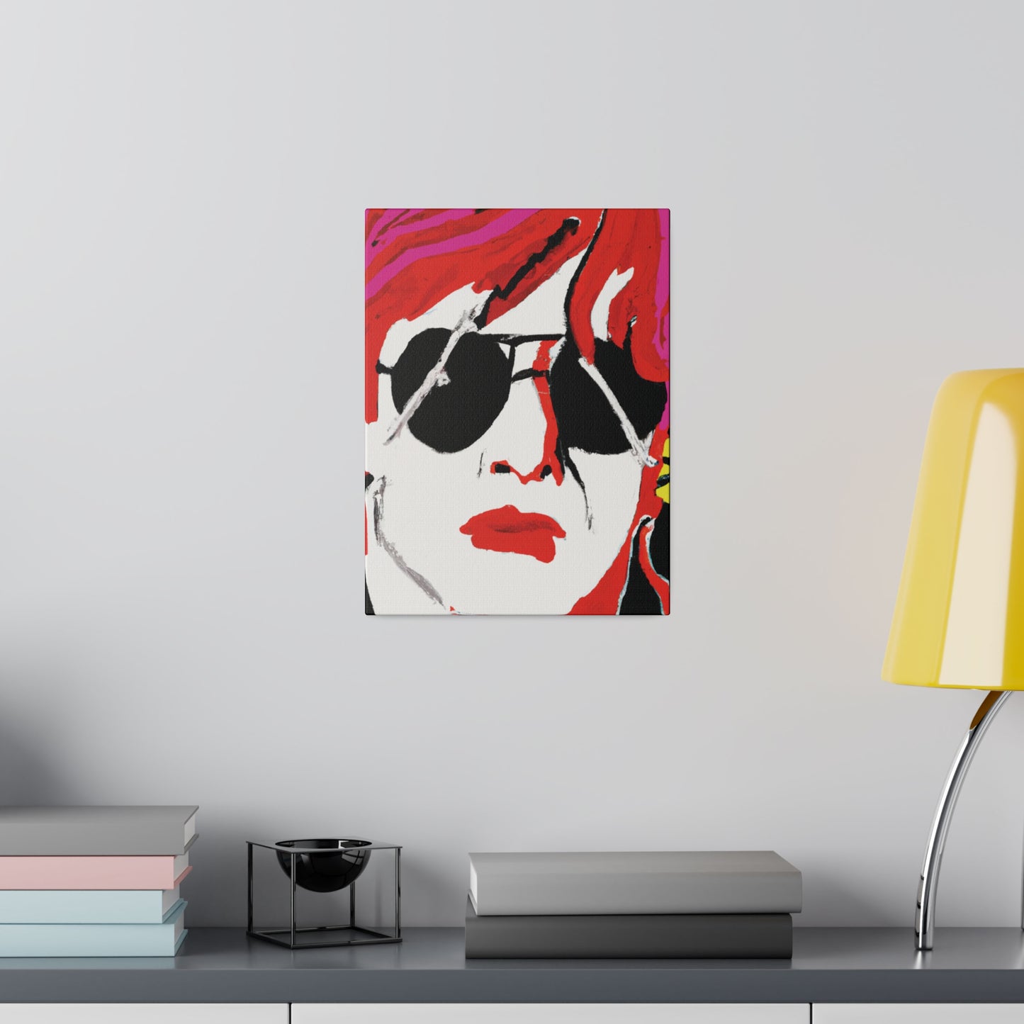 6831H - Rockstar Painting Print | Face | Abstract | Poster | Home Decor | Wall Art | Music Art | Canvas