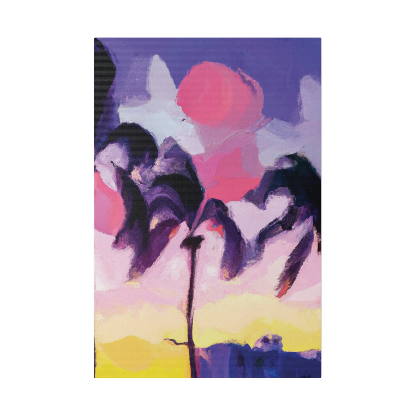 8189L - Miami Beach Sunset Painting Print | Miami | Beach | Sunset | Poster | Home Decor | Wall Art | Canvas