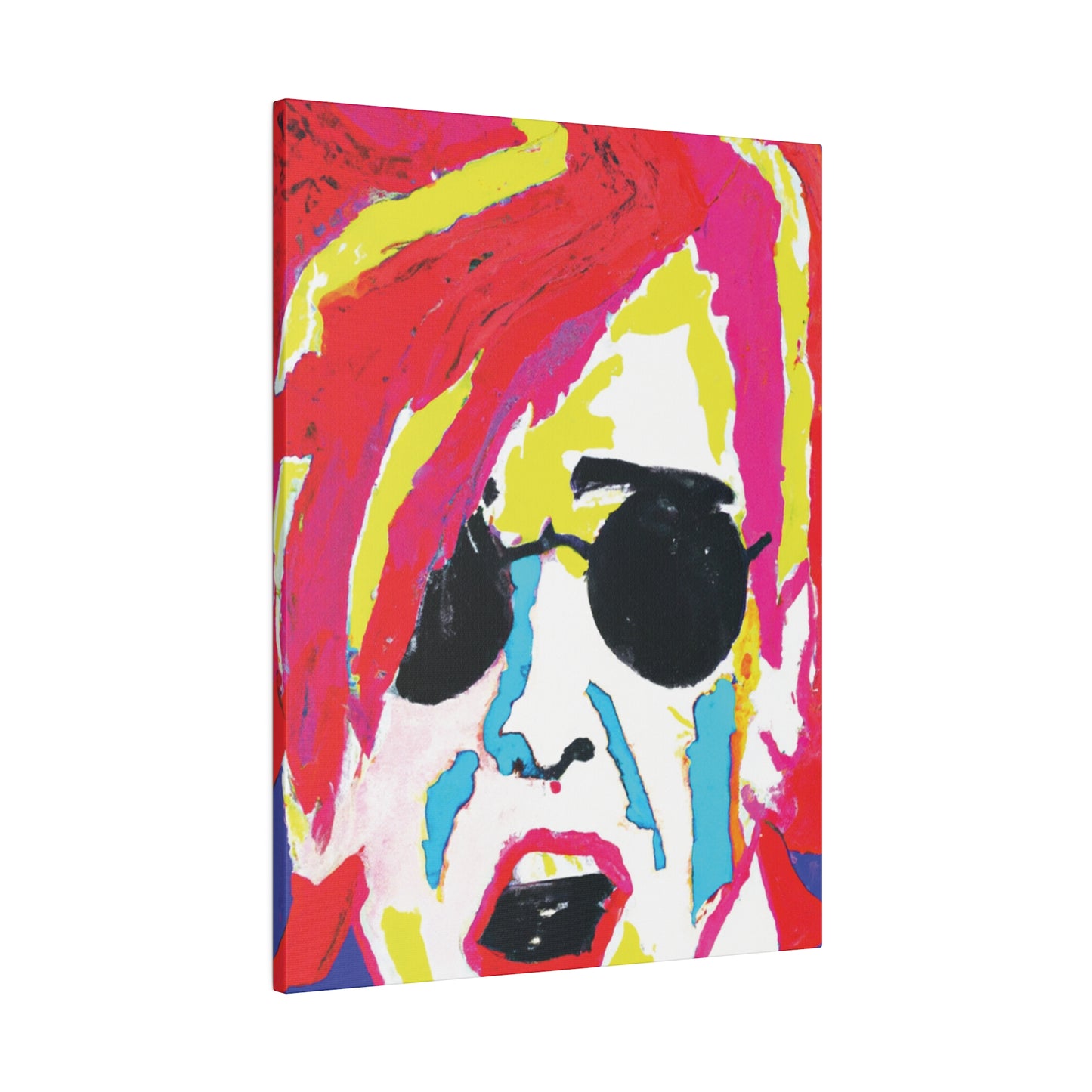 5397K - Rockstar Painting Print | Face | Abstract | Poster | Home Decor | Wall Art | Music Art | Canvas