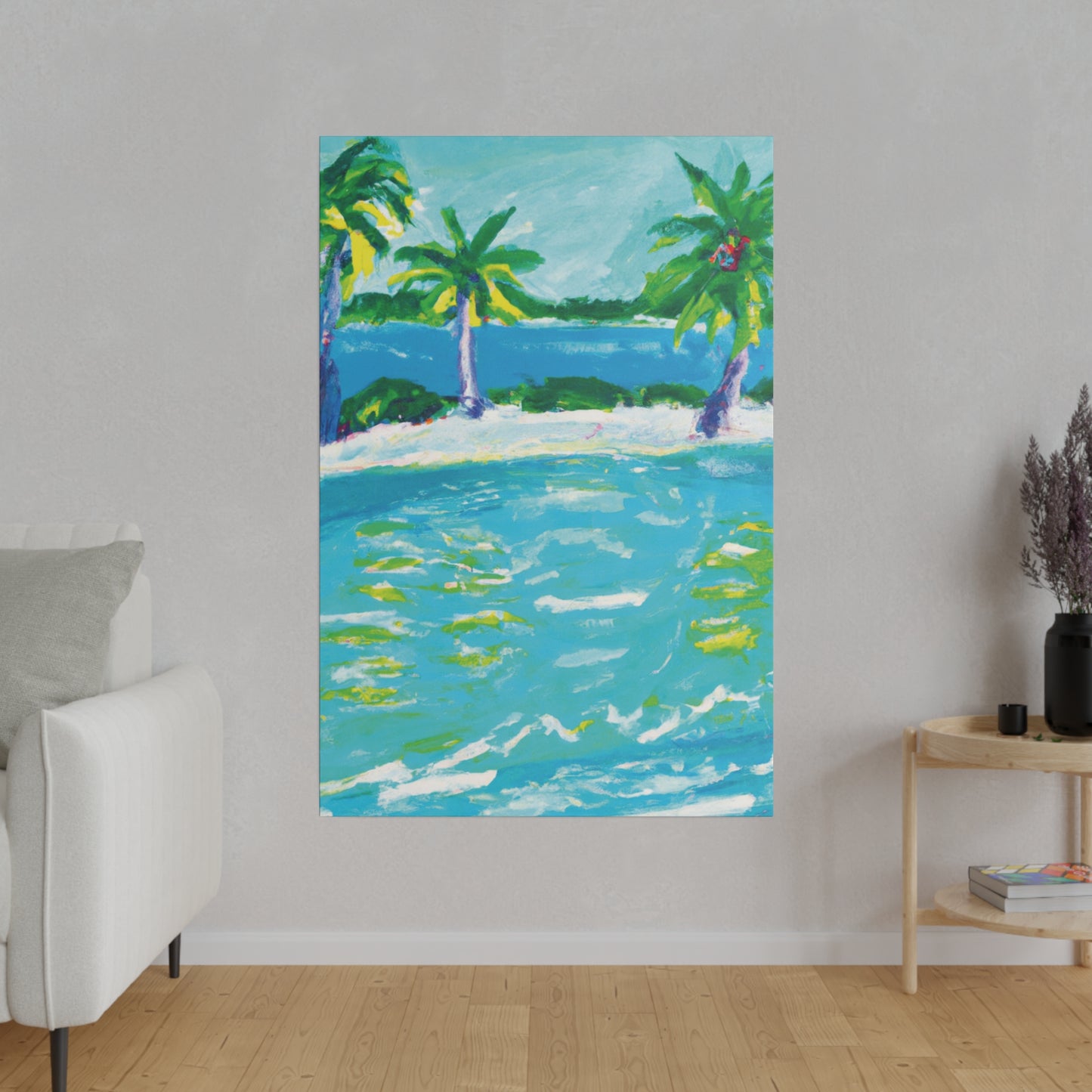 9256K - Bahamas Ocean Painting Print | Bahamas | Ocean | Beach | Poster | Home Decor | Wall Art | Canvas