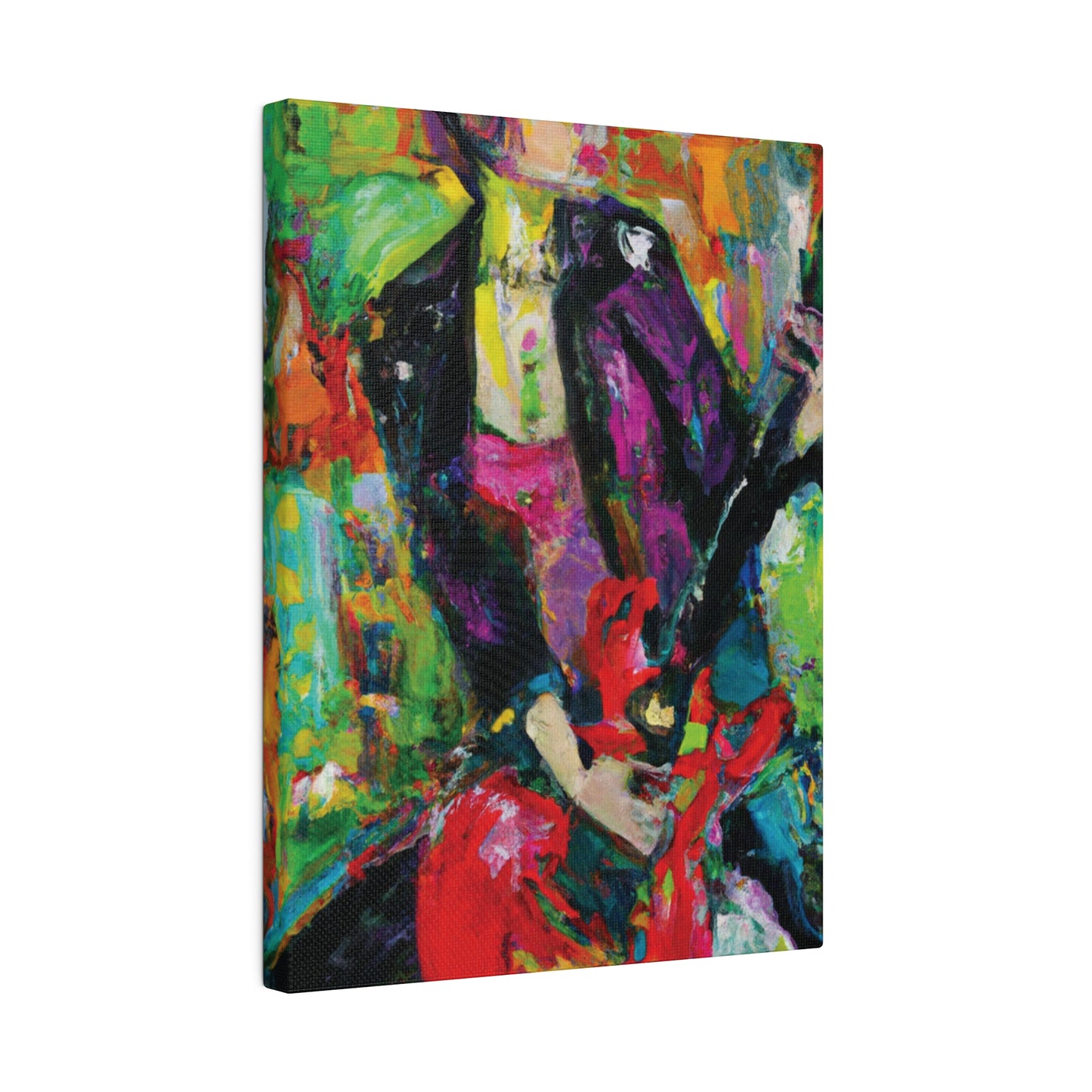 323O - Rockstar Oil Painting Style Print | Poster | Home Decor | Wall Art | Music Art | Canvas