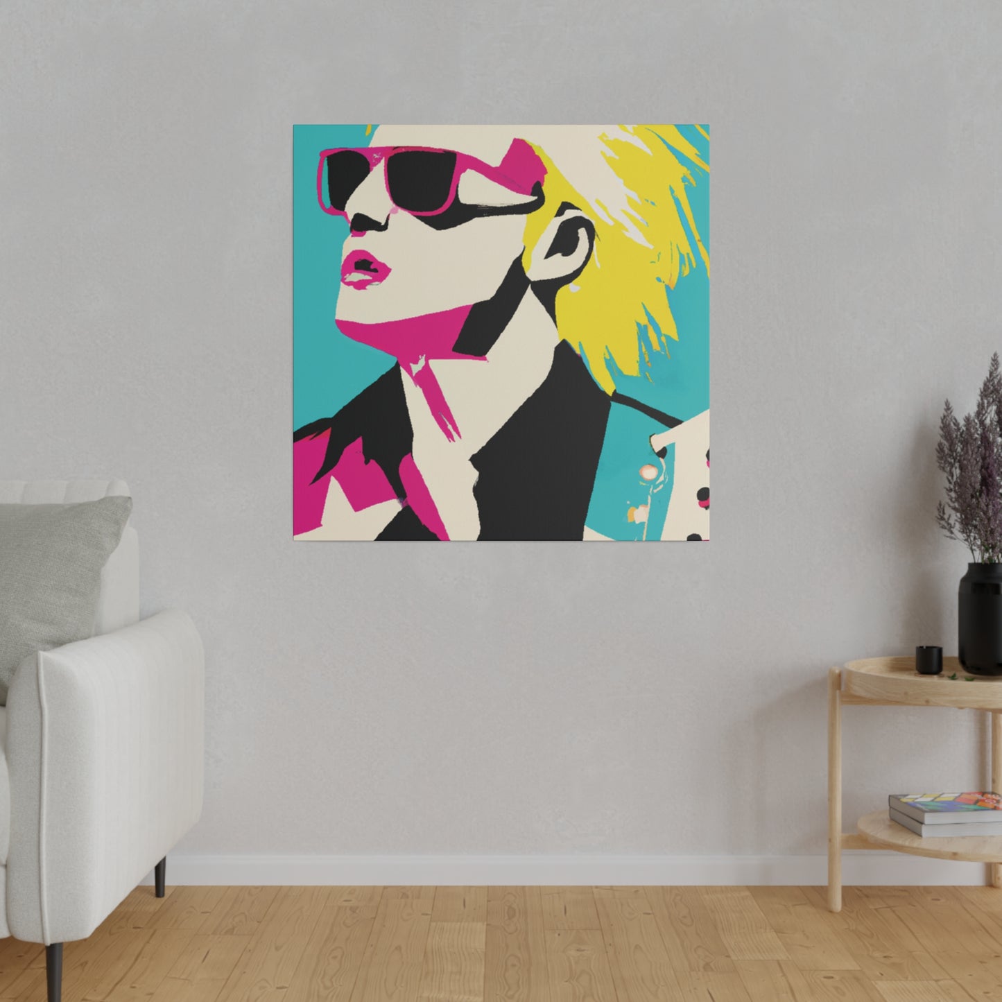 7309X - Rockstar Painting Print | Face | Abstract | Poster | Home Decor | Wall Art | Music Art | Canvas