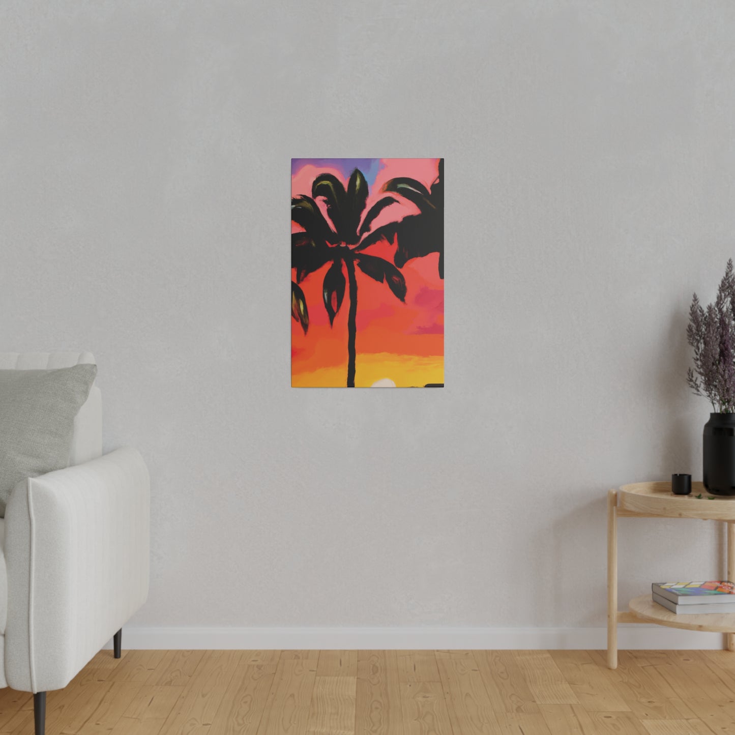 8093Z - Miami Beach Sunset Painting Print | Miami | Beach | Sunset | Poster | Home Decor | Wall Art | Canvas