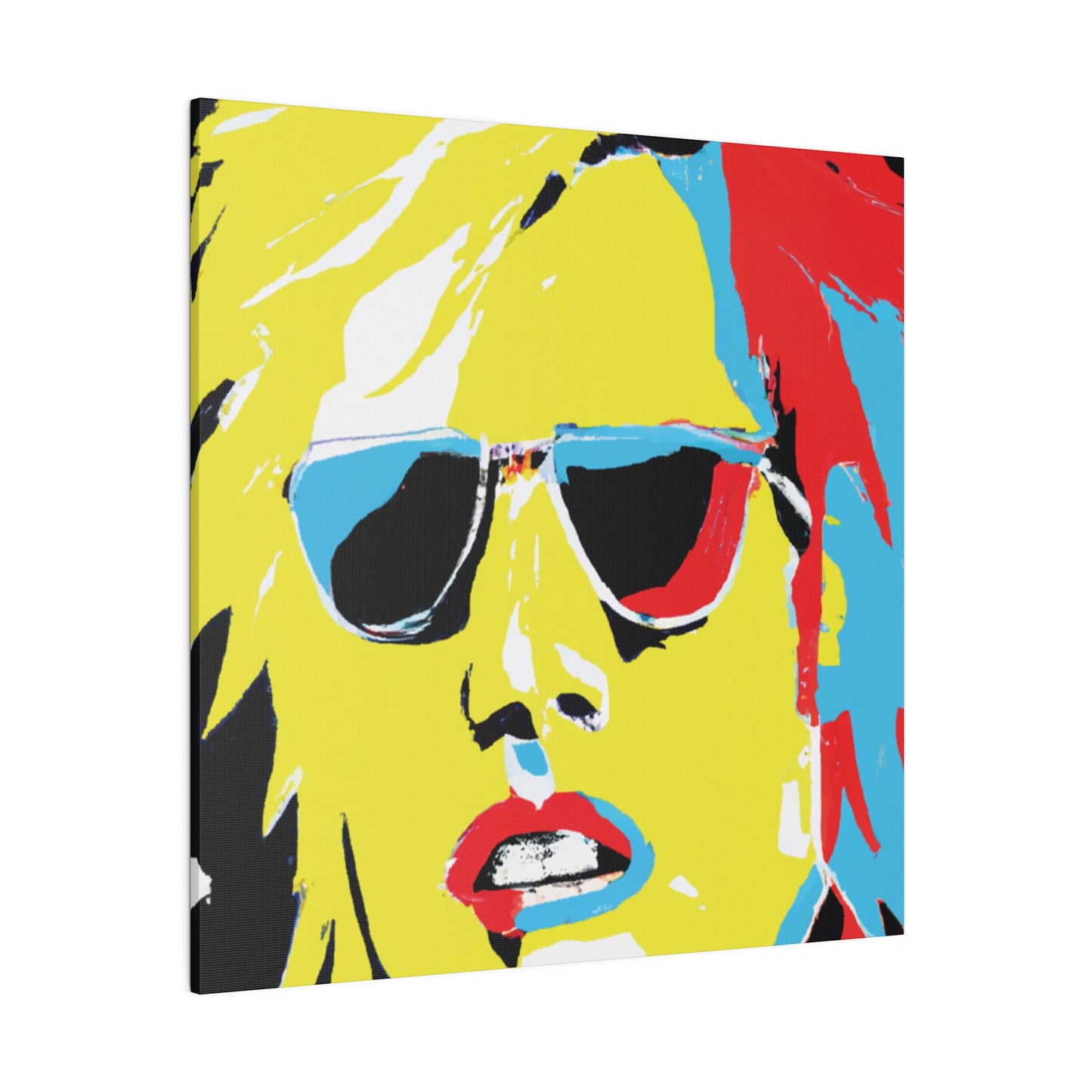 7436R - Rockstar Painting Print | Face | Abstract | Poster | Home Decor | Wall Art | Music Art | Canvas