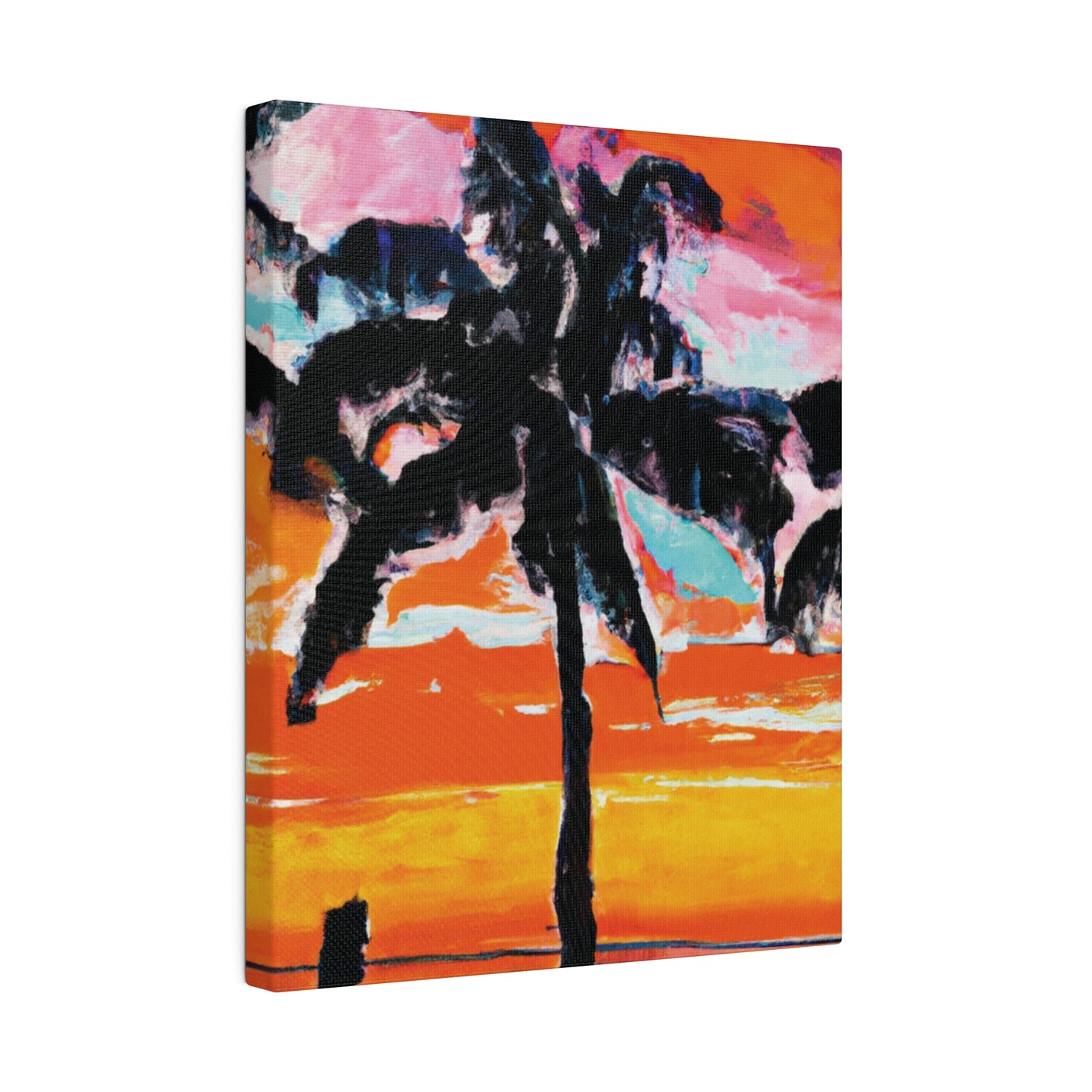 8371S - Miami Beach Sunset Painting Print | Miami | Beach | Sunset | Poster | Home Decor | Wall Art | Canvas