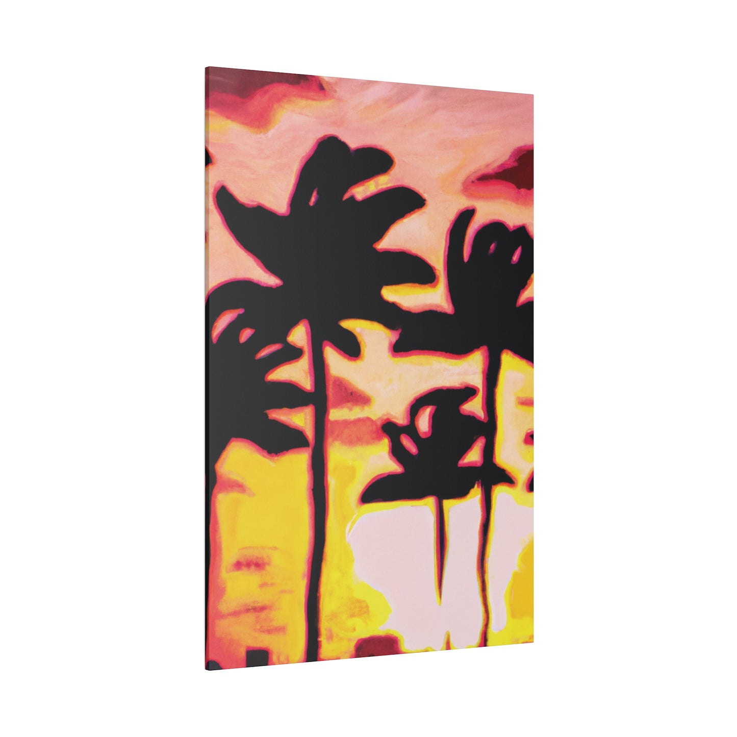9329P - Miami Beach Sunset Painting Print | Miami | Beach | Sunset | Poster | Home Decor | Wall Art | Canvas