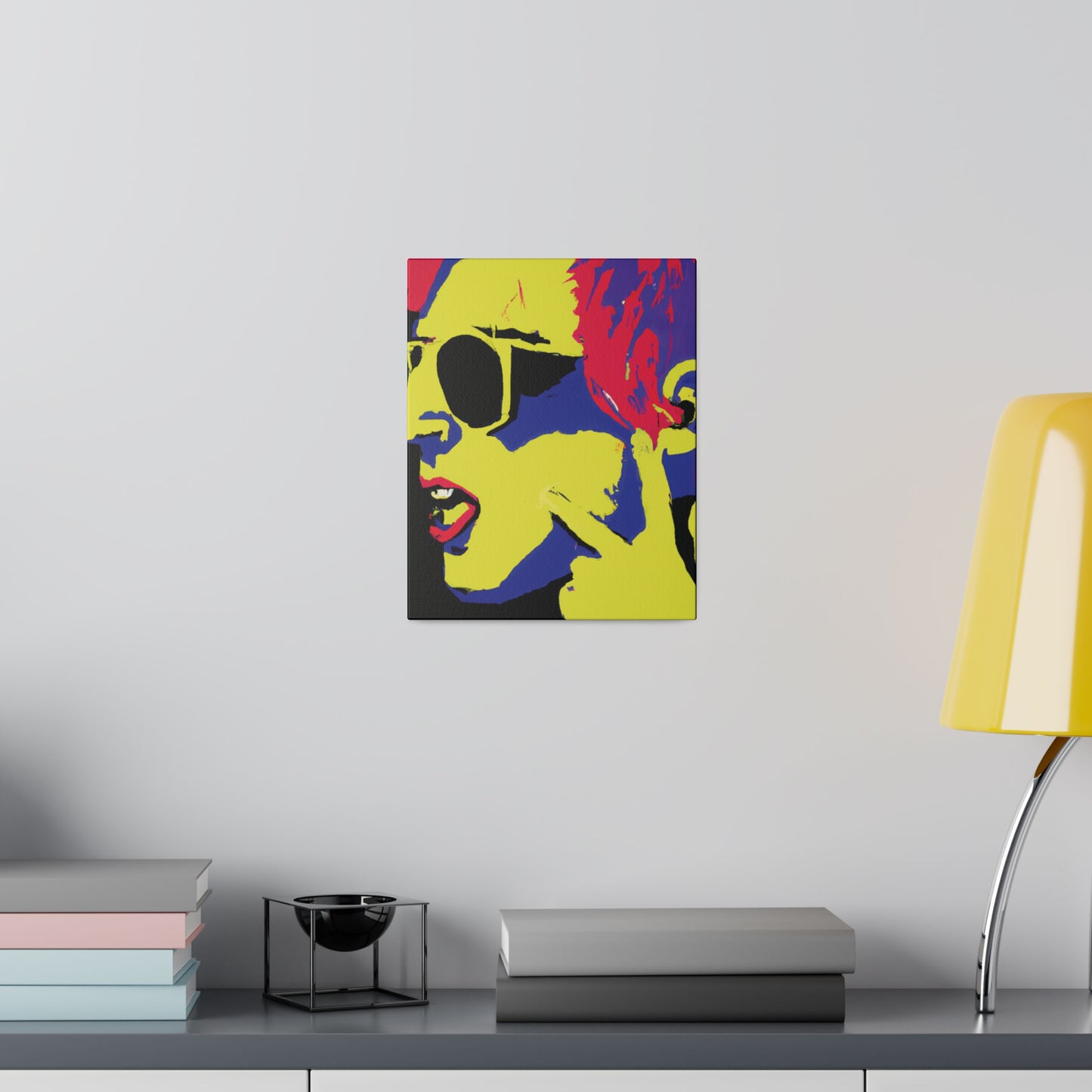 8776P - Rockstar Painting Print | Face | Abstract | Poster | Home Decor | Wall Art | Music Art | Canvas