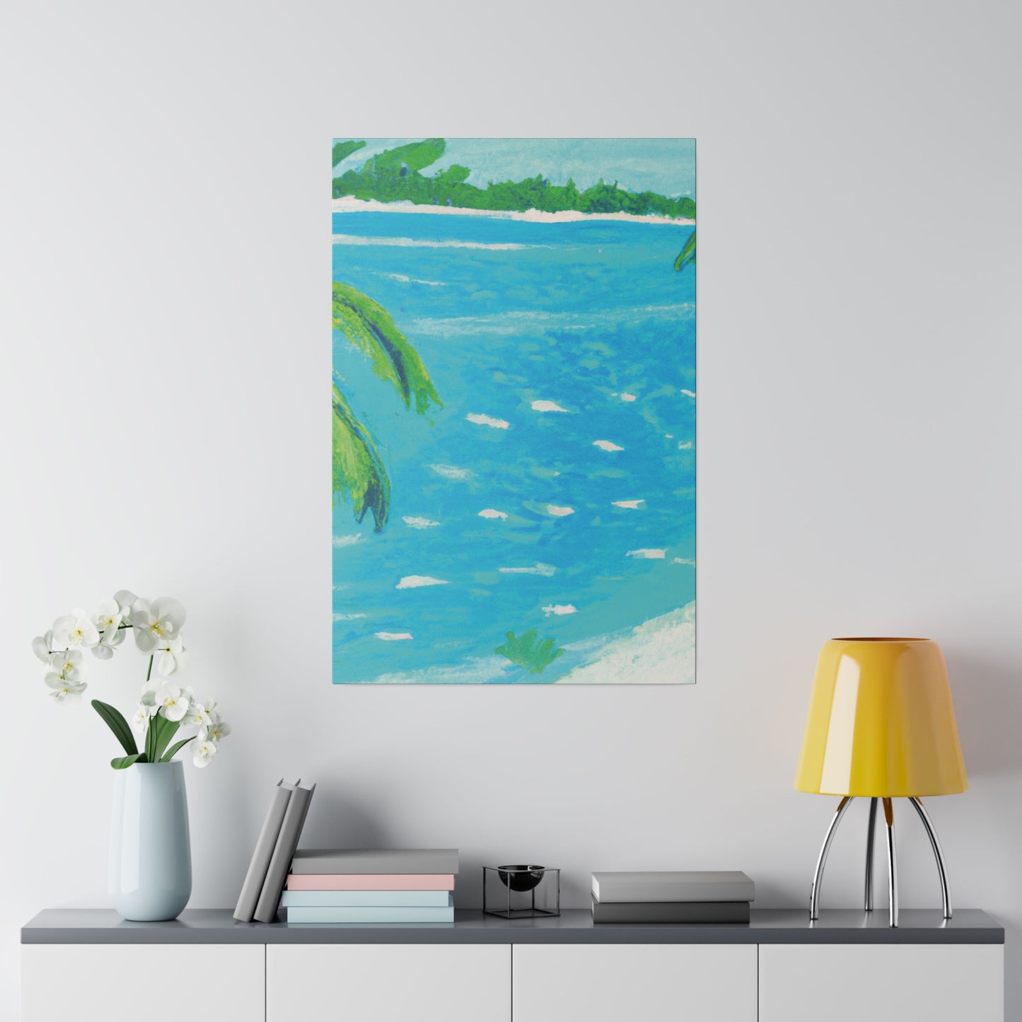 5684E - Bahamas Ocean Painting Print | Bahamas | Ocean | Beach | Poster | Home Decor | Wall Art | Canvas