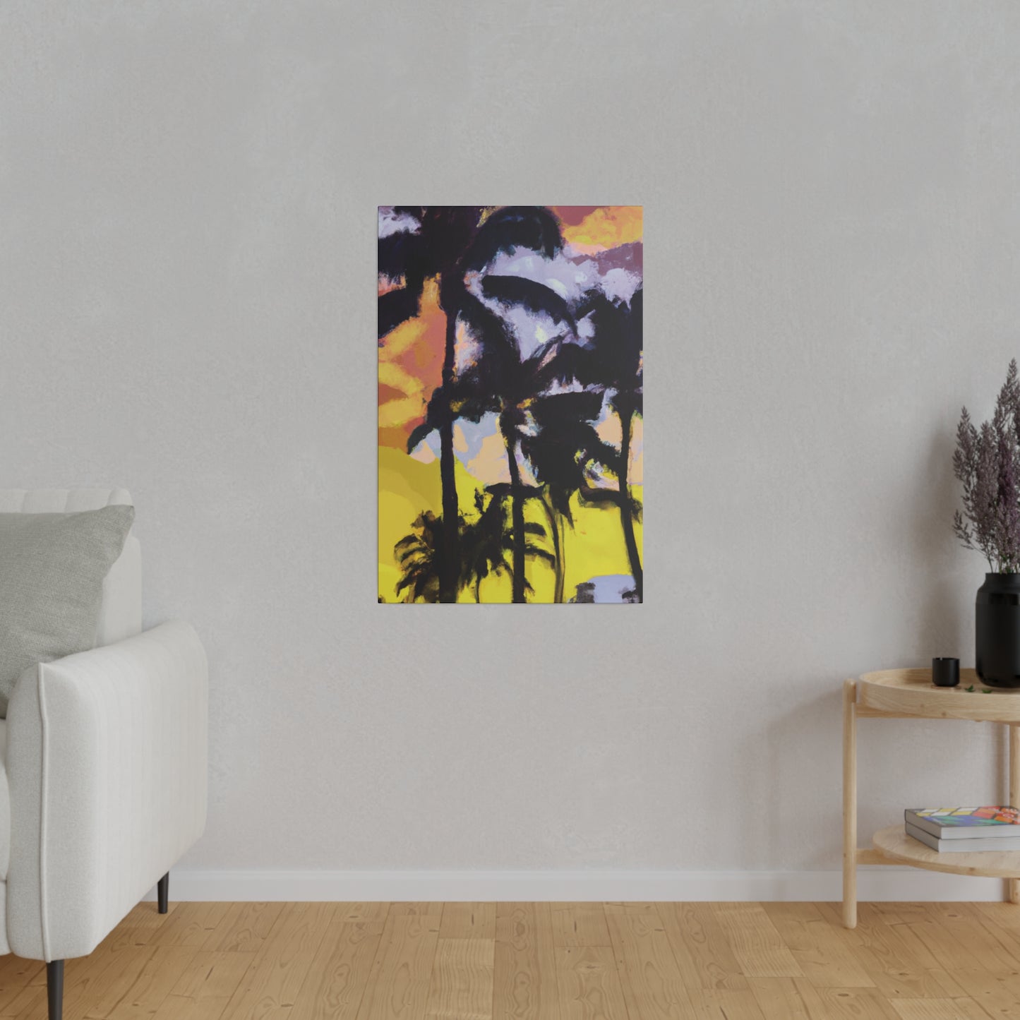 3753W - Miami Beach Sunset Painting Print | Miami | Beach | Sunset | Poster | Home Decor | Wall Art | Canvas