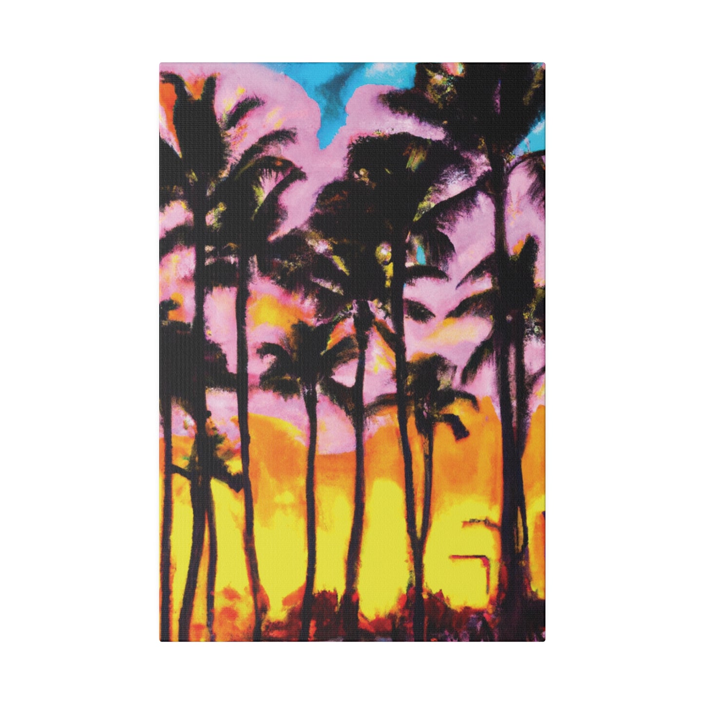 6202Q - Miami Beach Sunset Painting Print | Miami | Beach | Sunset | Poster | Home Decor | Wall Art | Canvas