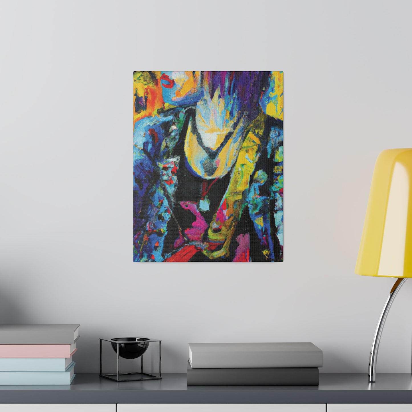 9756Z - Rockstar Oil Painting Style Print | Poster | Home Decor | Wall Art | Music Art | Canvas