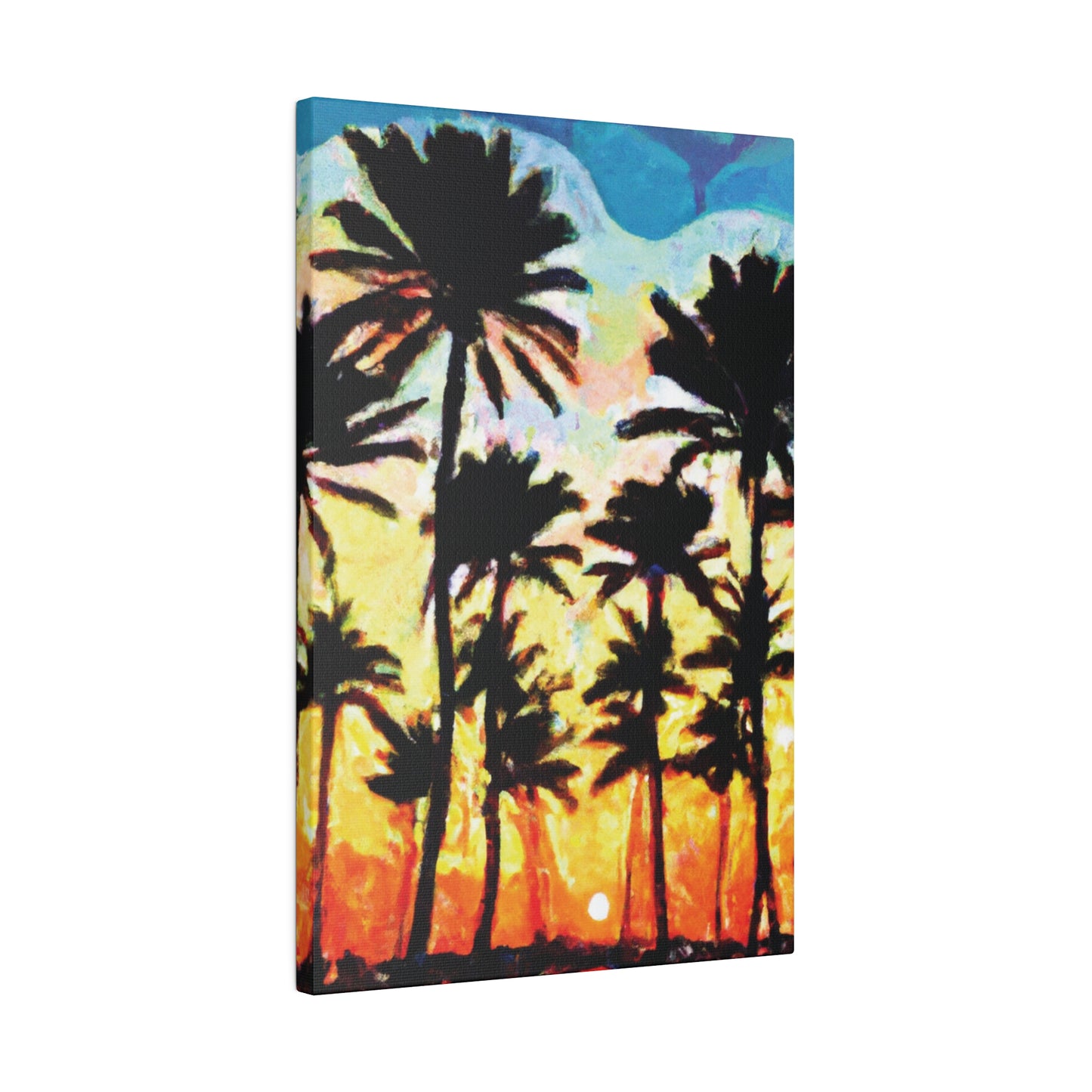 4555V - Miami Beach Sunset Painting Print | Miami | Beach | Sunset | Poster | Home Decor | Wall Art | Canvas